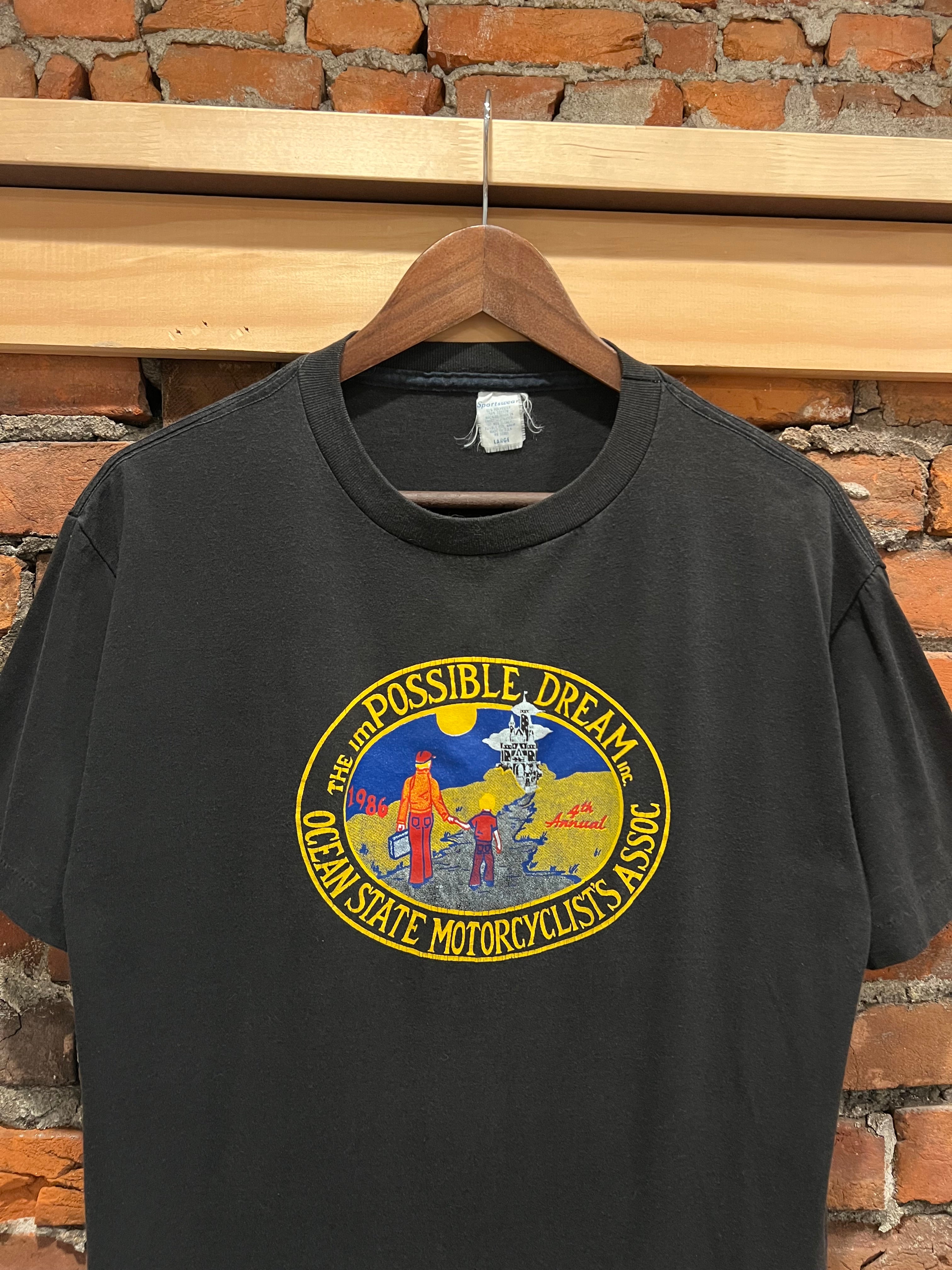 Vintage 80s Ocean State Motorcyclists Association Tee (M)