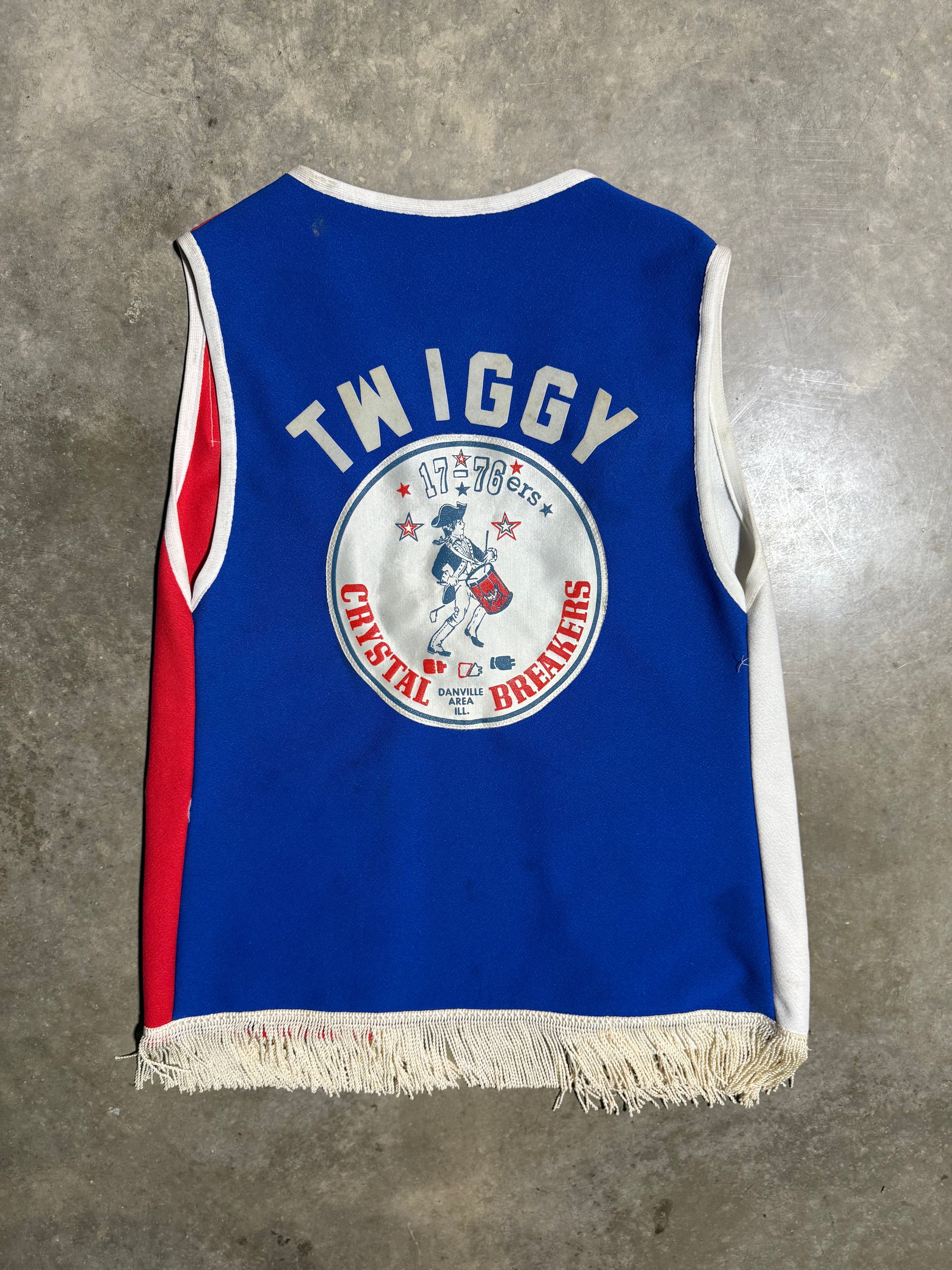 Vintage 70s 1776ers Twiggy Red Whit & Blue Vest (S)