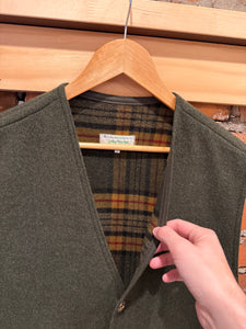Jimmy Hourihan Wool Plaid Interior Vest (L)