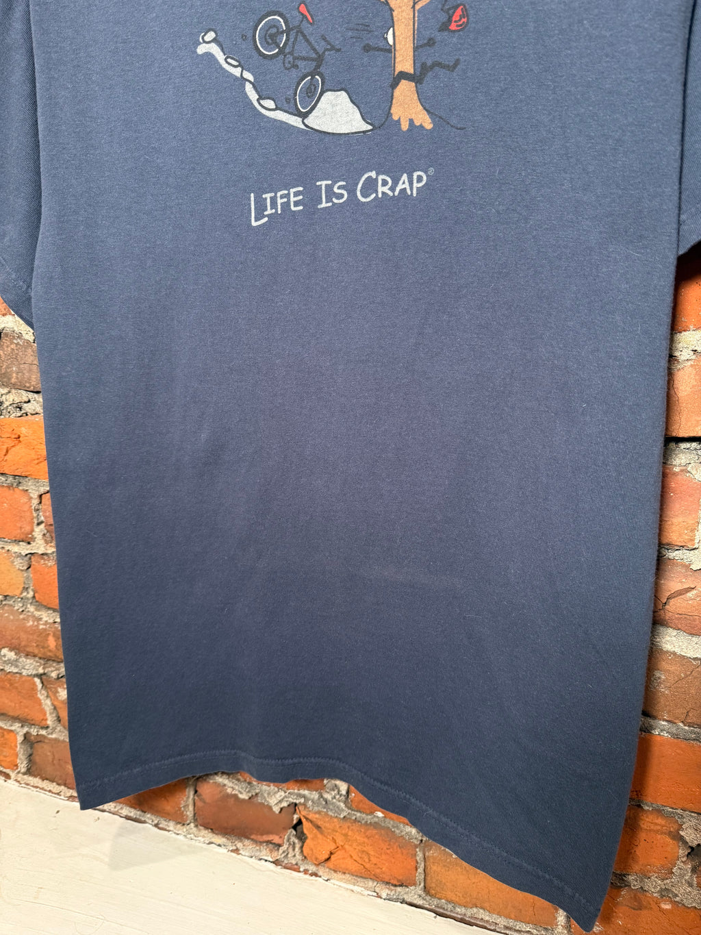 Vintage Life Is Crap Parody T-Shirt (M)