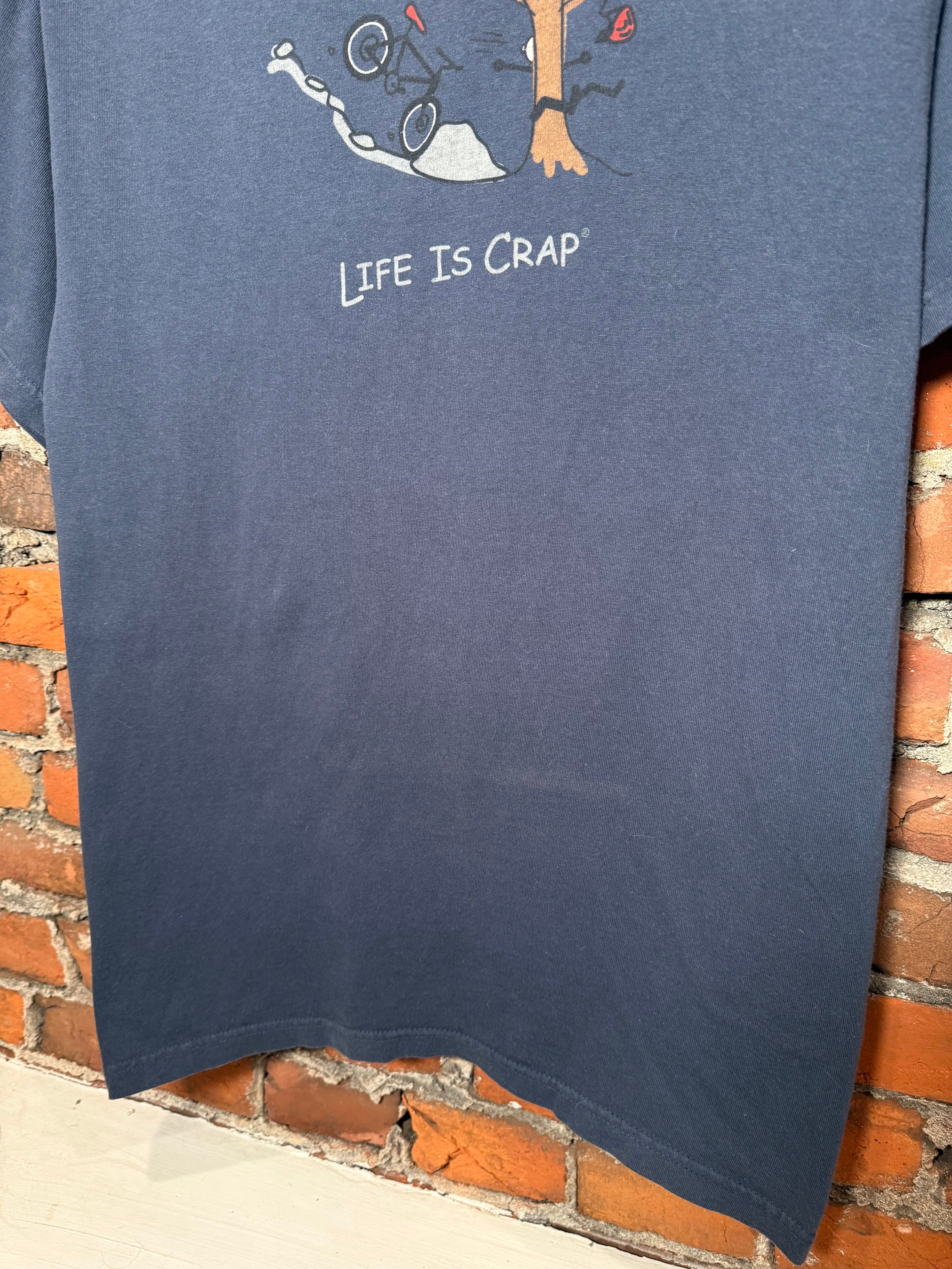 Vintage Life Is Crap Parody T-Shirt (M)