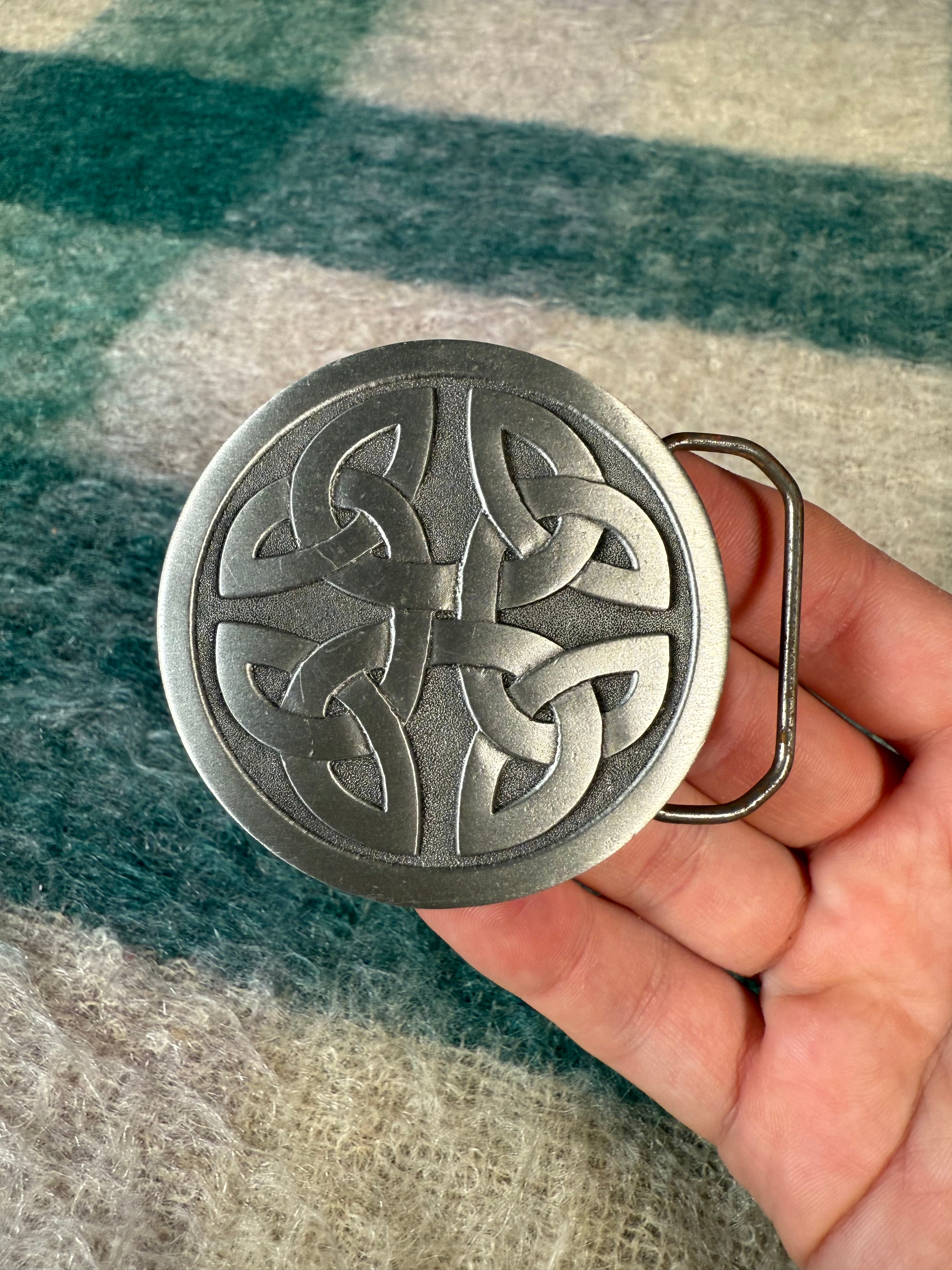 Vintage 2000 Celtic Knots Belt Buckle