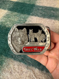 Vintage Grey Wolf Belt Buckle