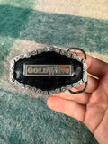 Vintage Gold Wing Motorcycle Bike Chain Belt Buckle
