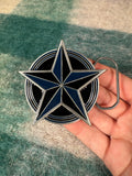 Vintage 2000s Blue Star Belt Buckle