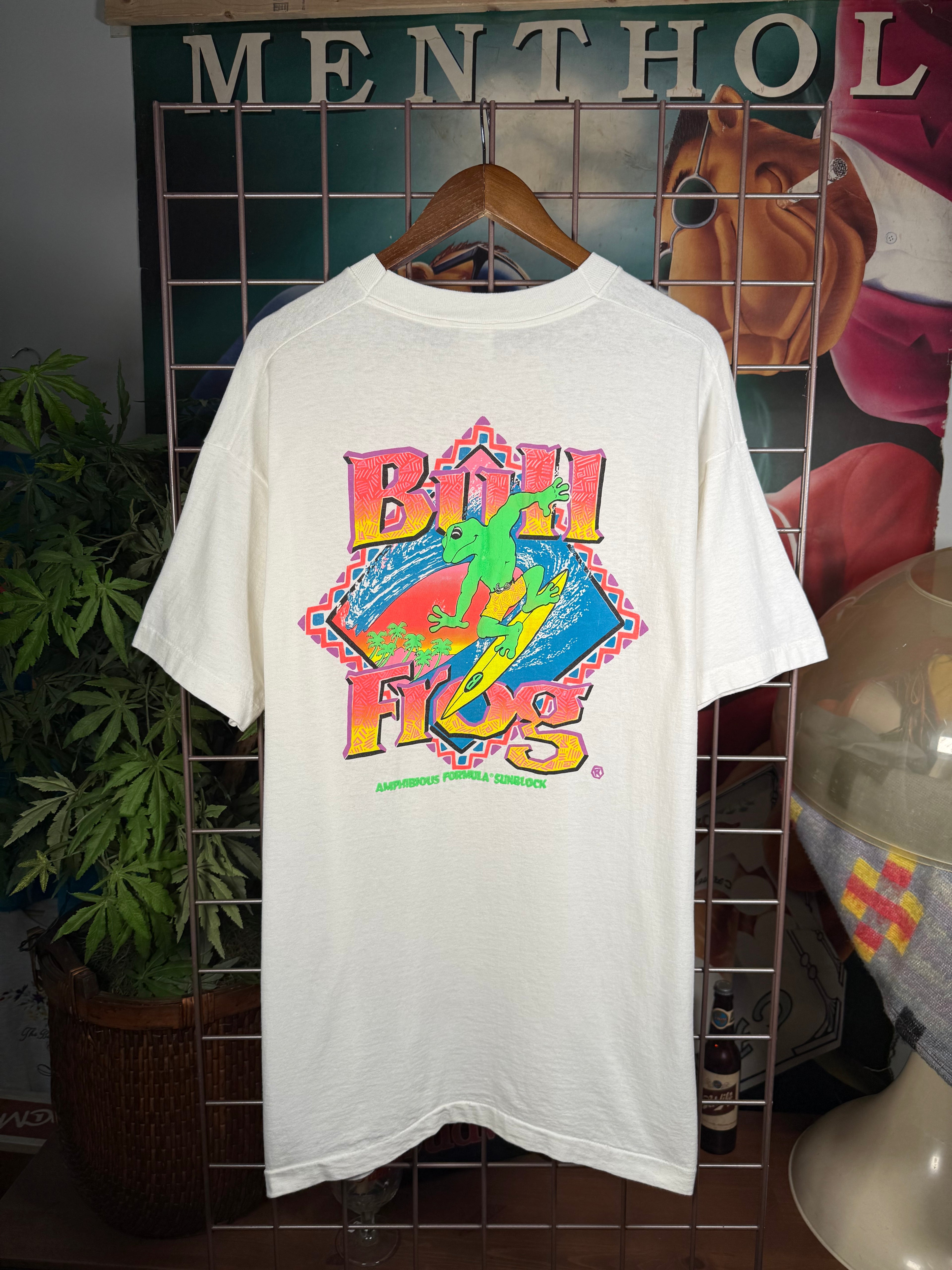 Vintage Early 90s Bull Frog Sunblock T-Shirt (XL)