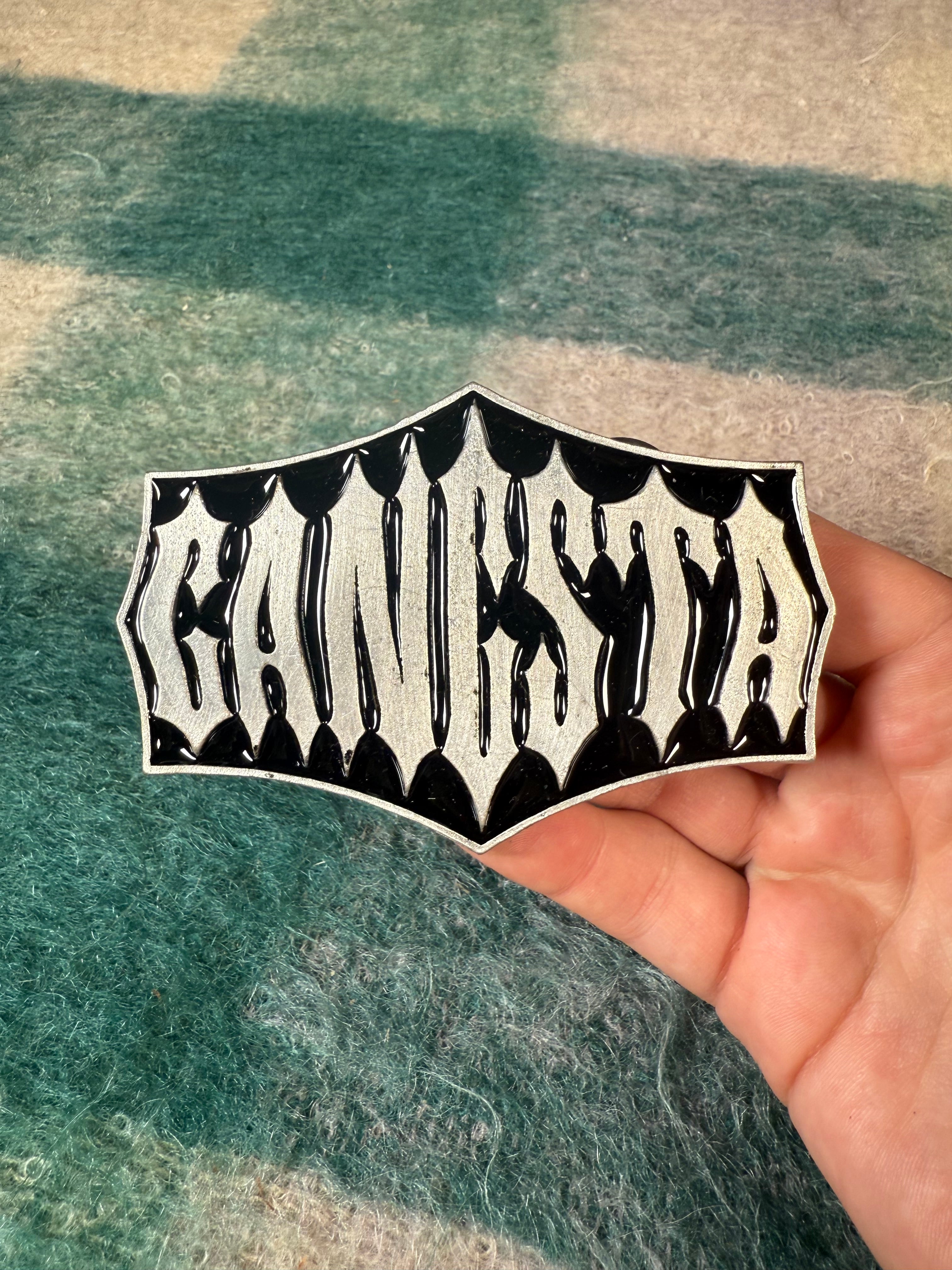 Vintage 2000s Gangsta Belt Buckle