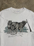 Vintage 90s Cropped Wolf T-Shirt (Cropped M)