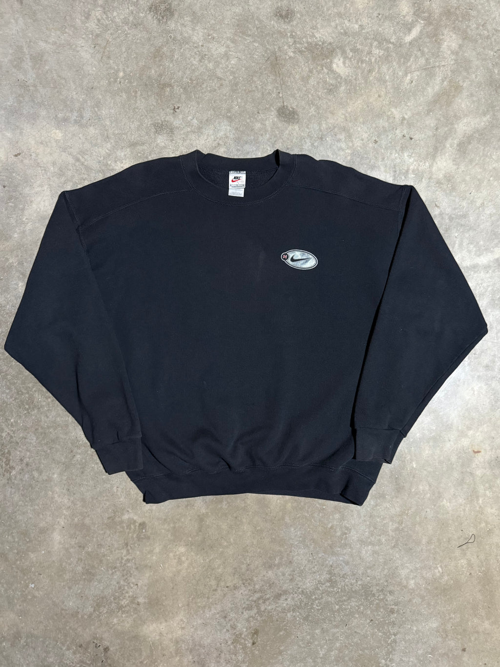 Vintage 90s Nike Black Heavyweight Crewneck (L)