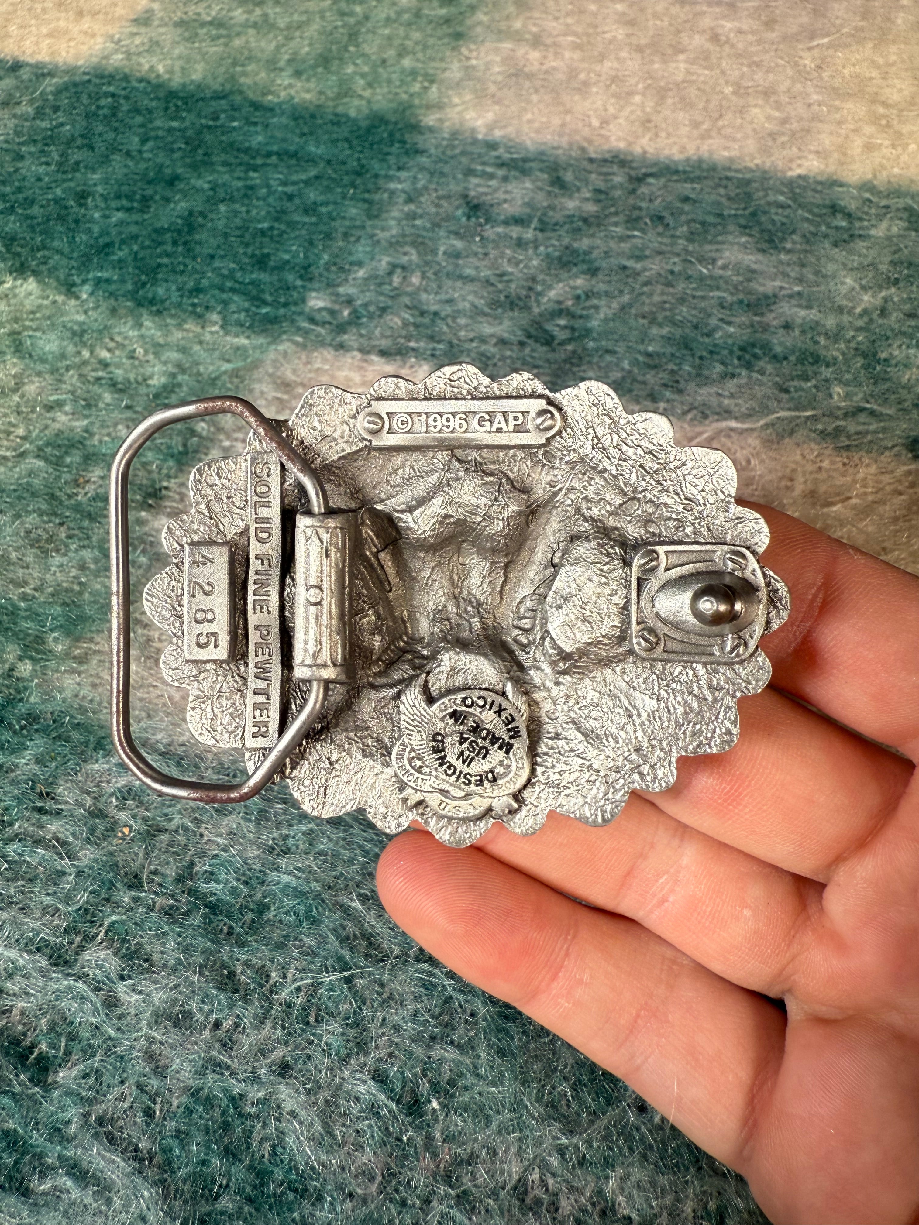 Vintage Cowboy Boots Western Belt Buckle