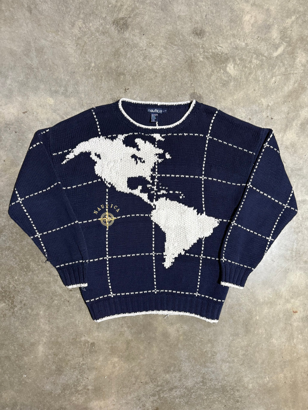 Vintage Nautica Earth Knit Sweater (XL)