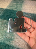 Vintage 2004 Afro Girl Belt Buckle