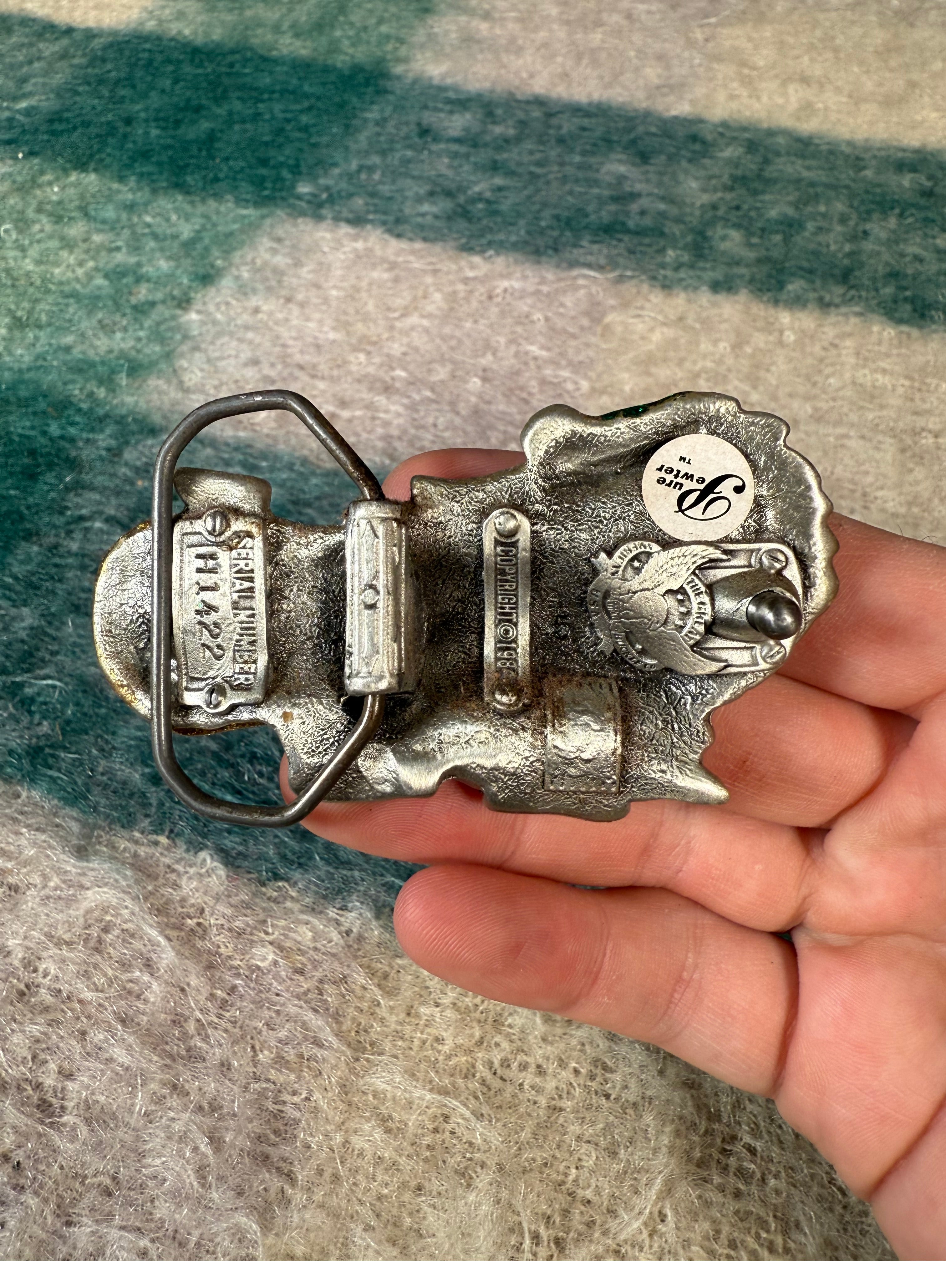 Vintage Sparkly Dragon Belt Buckle