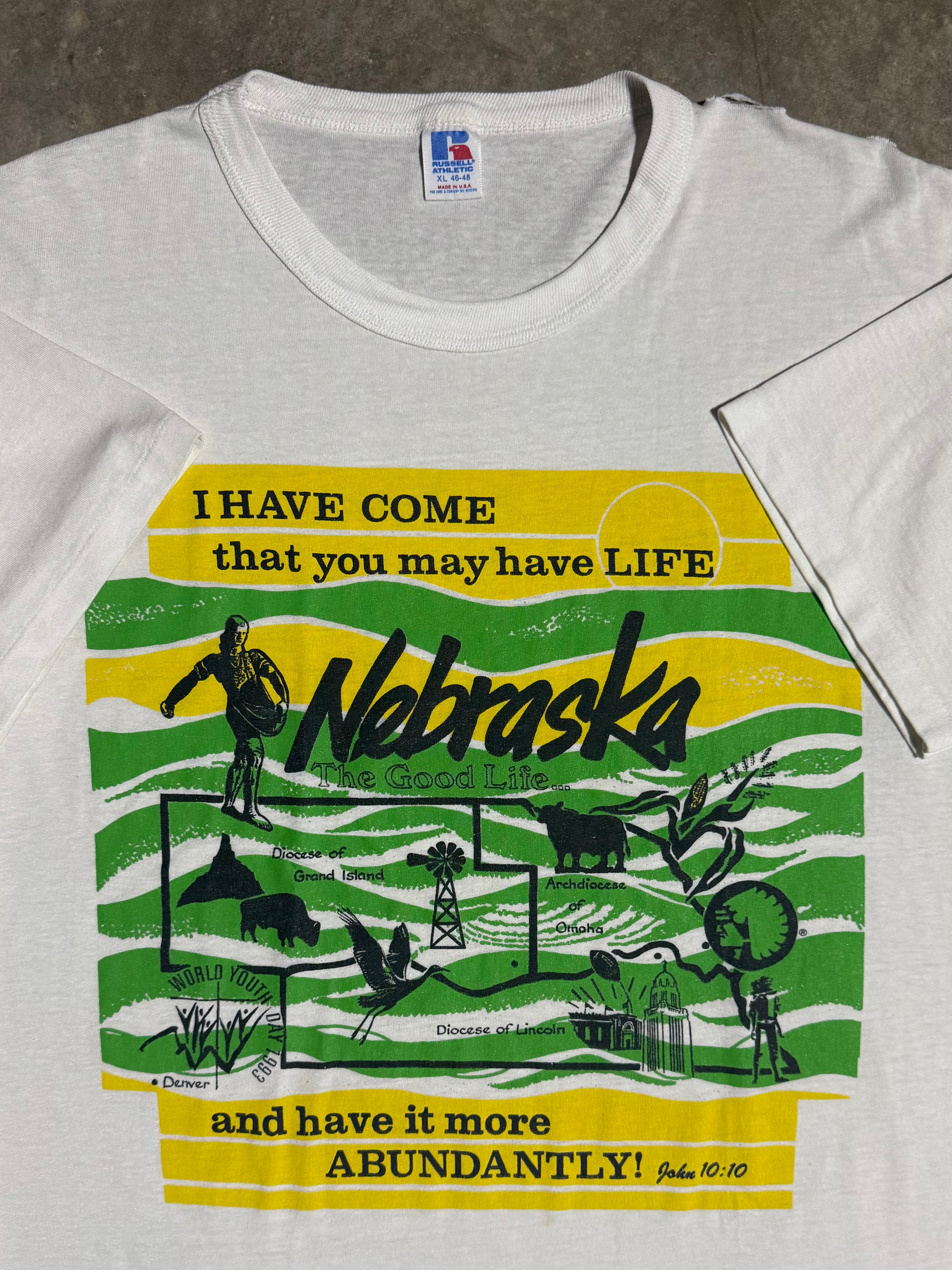 Vintage Nebraska The Good Life T-Shirt (XL)