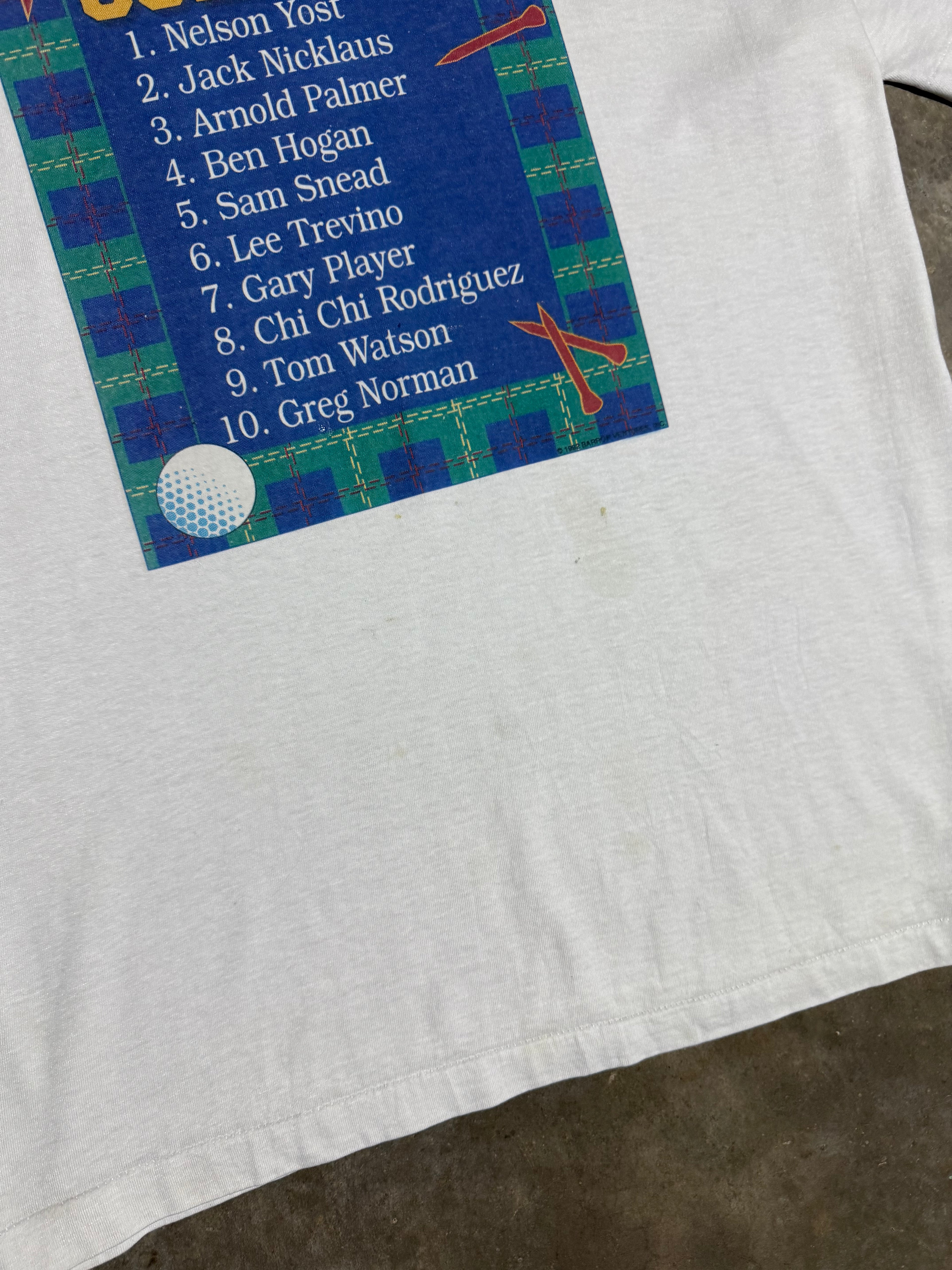 Vintage Top 10 Golfers T-Shirt (XL)