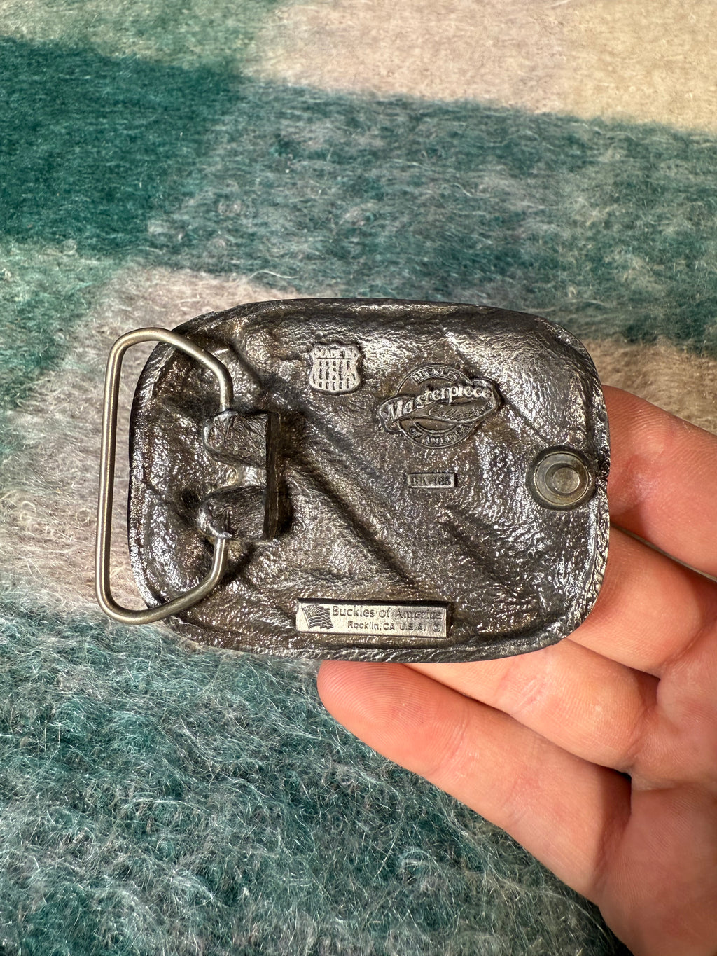 Vintage Wyoming Landscape Belt Buckle
