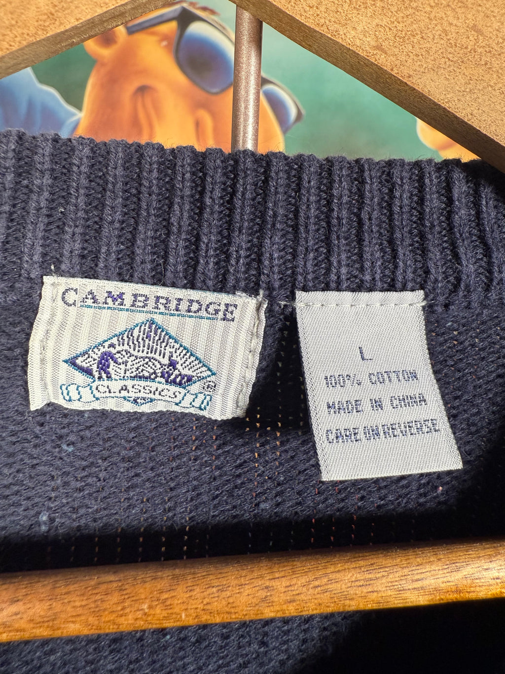 Vintage Cambridge Golf Sweater (L)