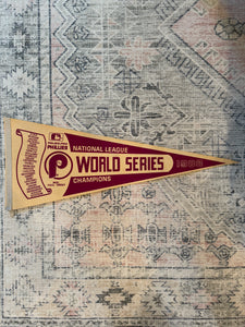 Vintage 1983 Philadelphia Phillies Pennant