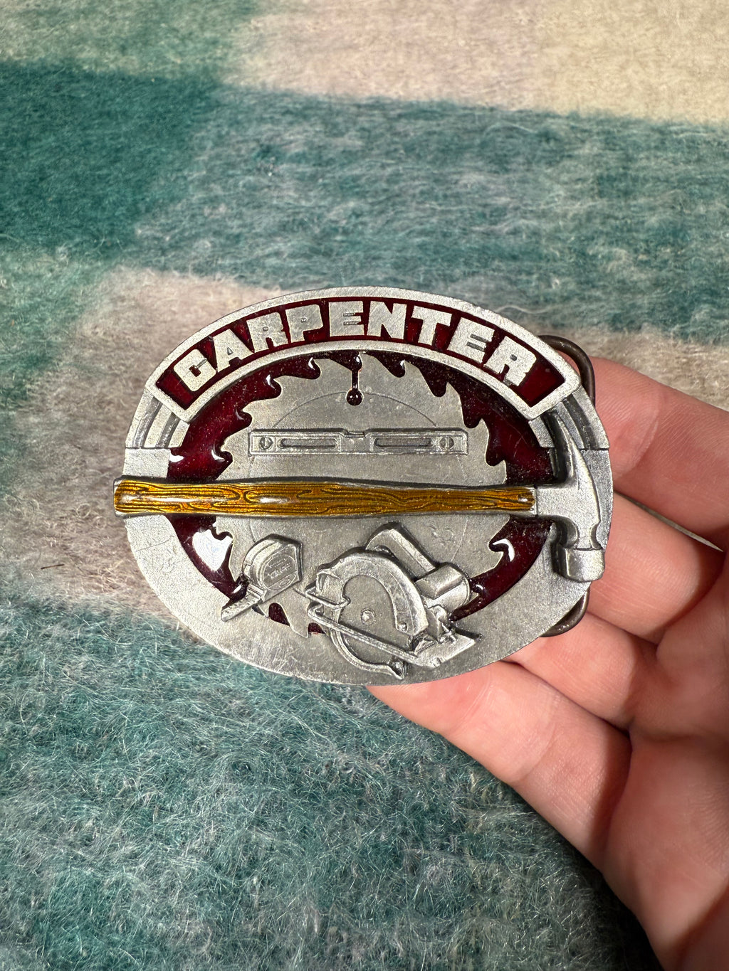 Vintage Carpenter Belt Buckle