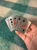 Vintage Playing Cards Belt Buckle