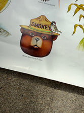 Load image into Gallery viewer, Vintage 80s Smokey Bear Birds Poster (19x28)
