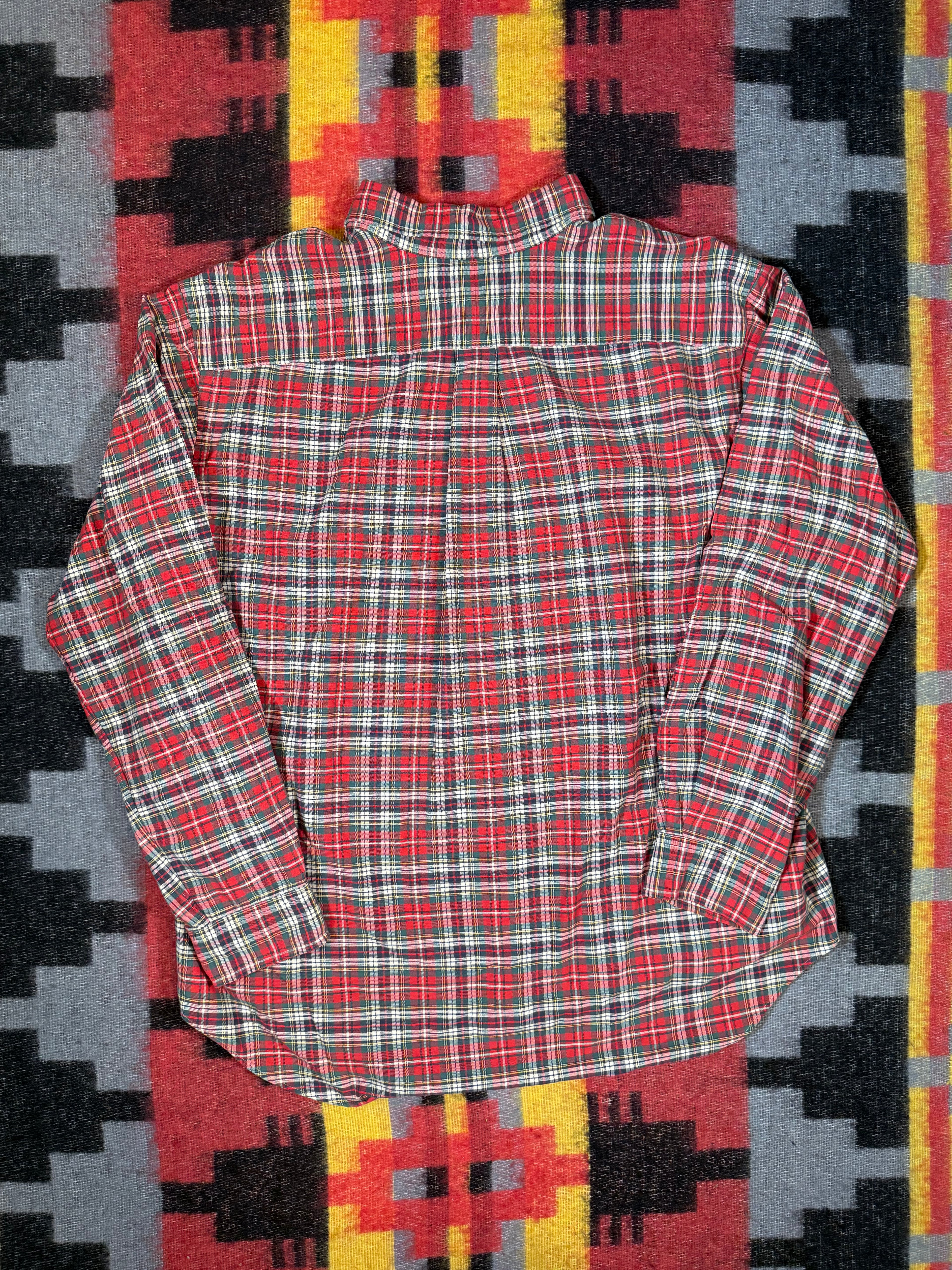 Vintage Polo Ralph Lauren Red Plaid Shirt (XL)