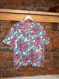 Vintage 80s The Season Ticket Floral Button Up Shirt (WL)