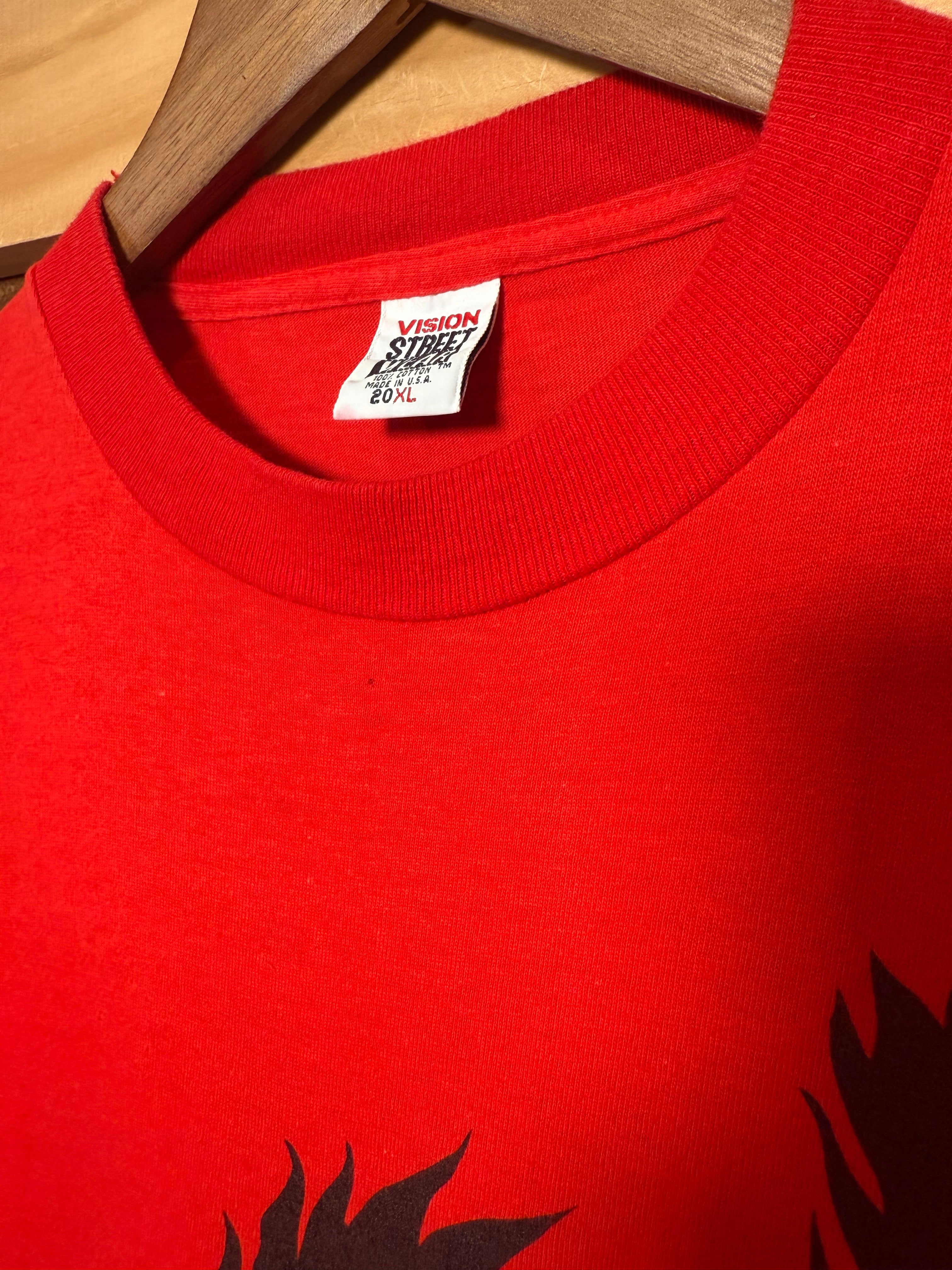 Vintage 1989 Vision Street Wear Cat T-Shirt (Youth XL)