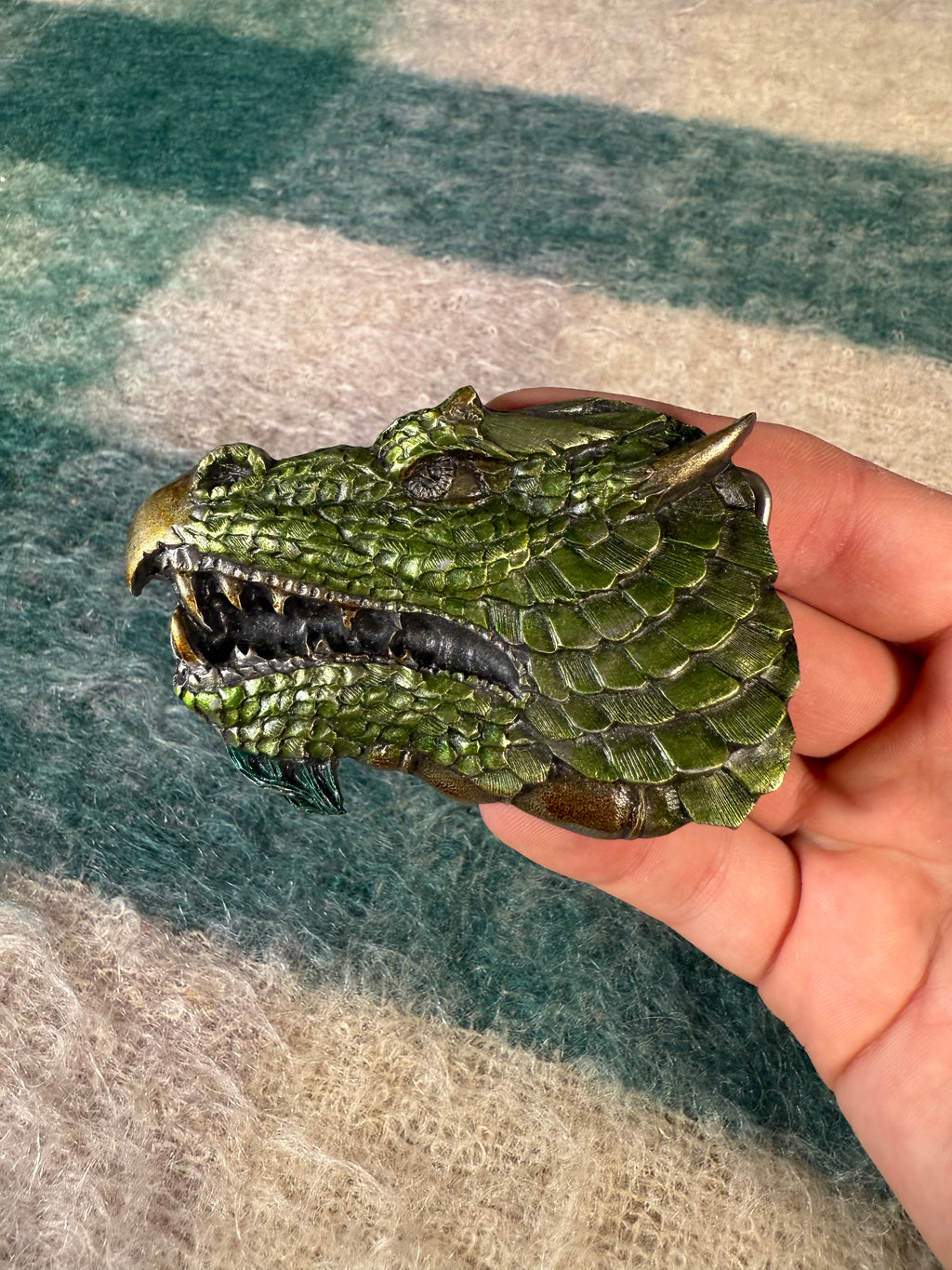 Vintage Dragon Head Belt Buckle