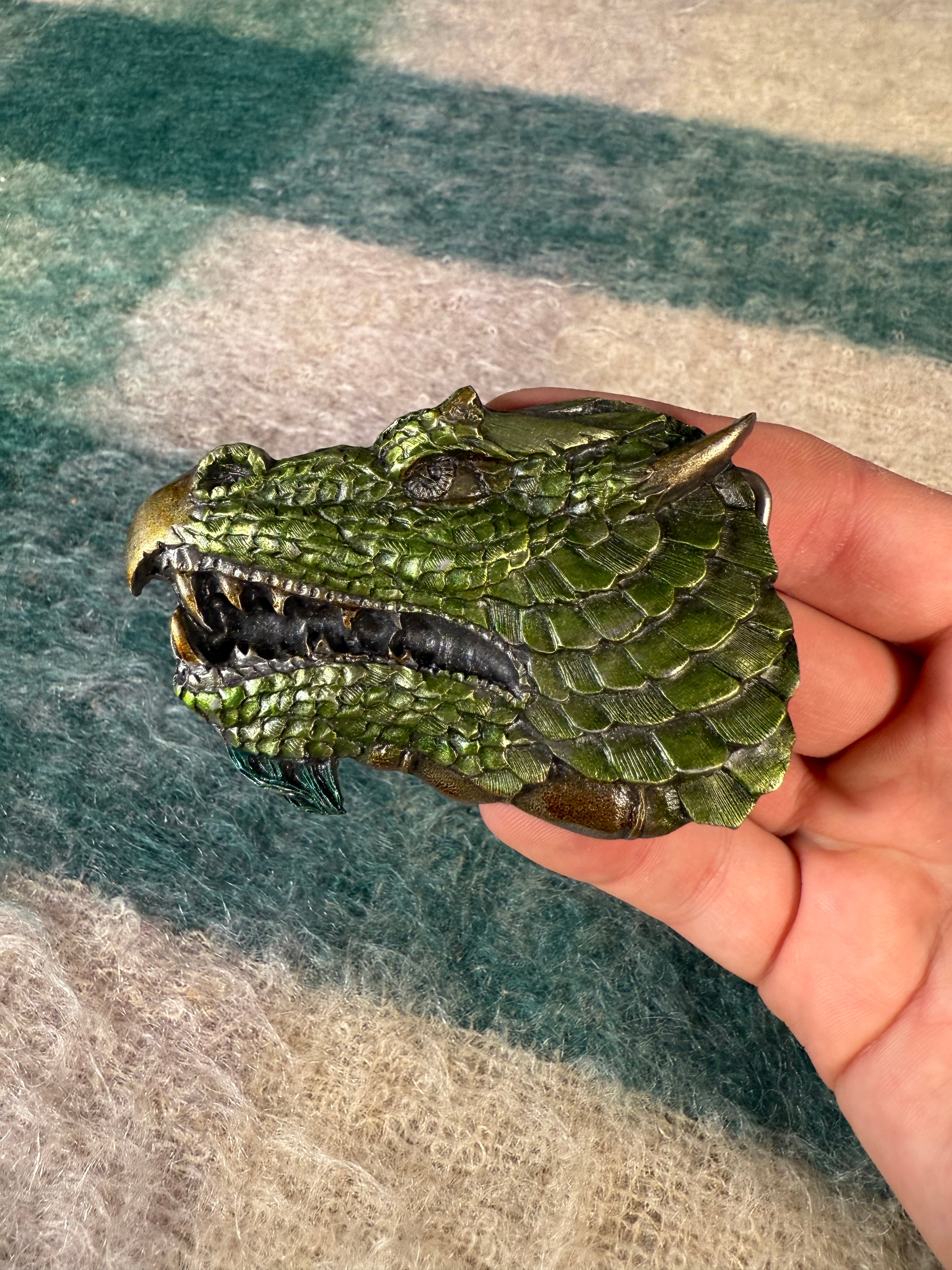 Vintage Dragon Head Belt Buckle