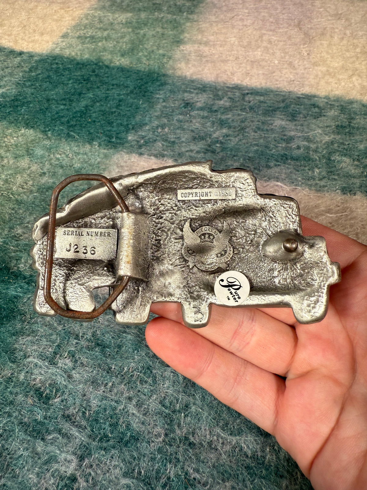 Vintage Logging Truck Belt Buckle