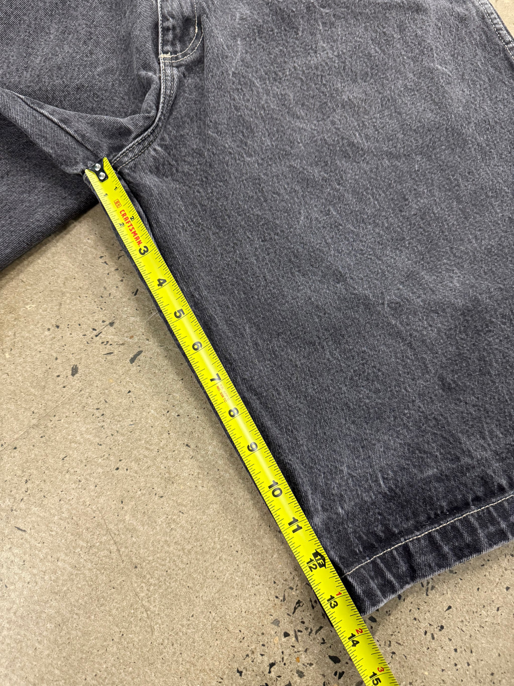 Vintage Y2K Fubu Black Jean Shorts (36)