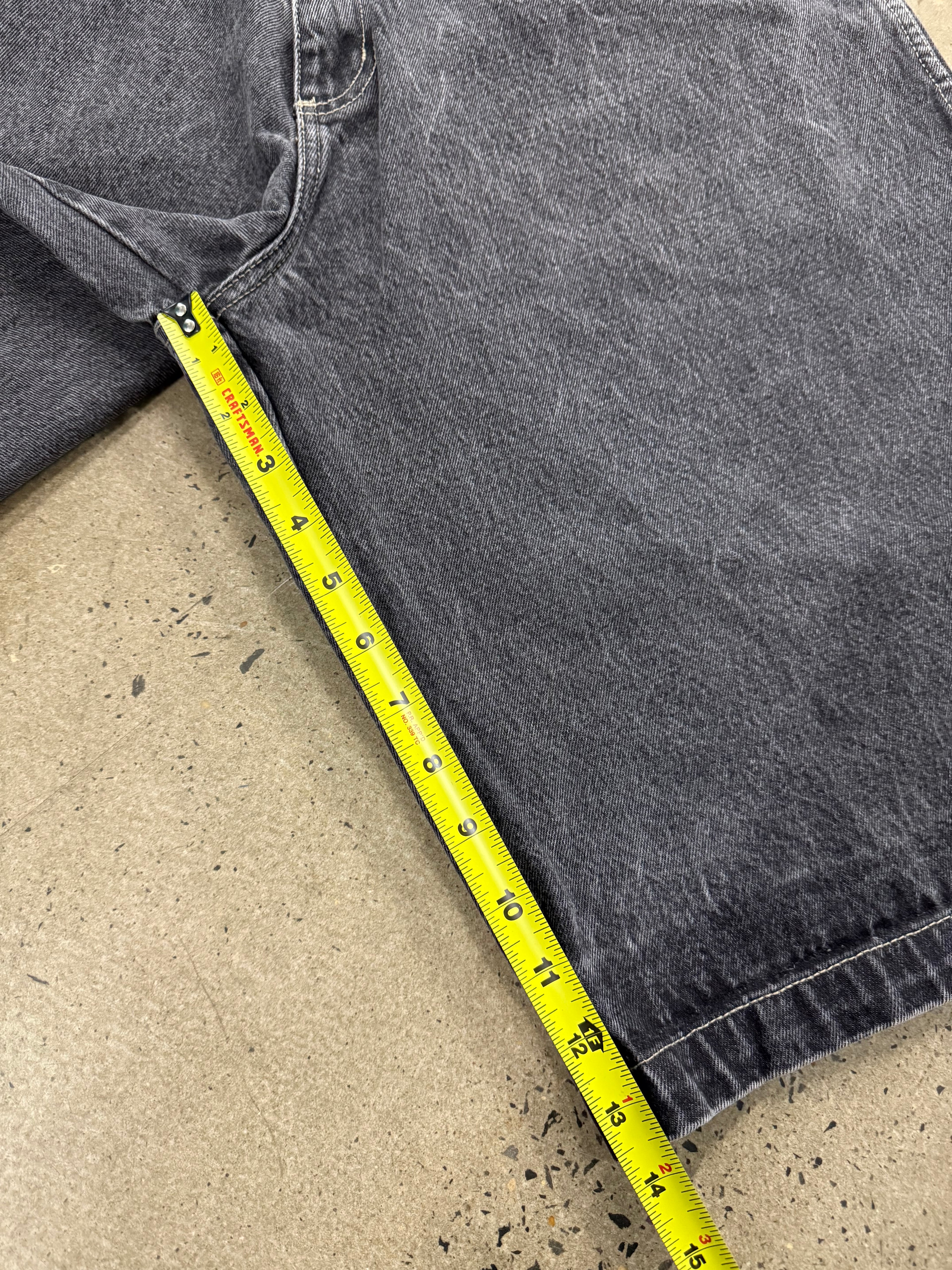 Vintage Y2K Fubu Black Jean Shorts (36)