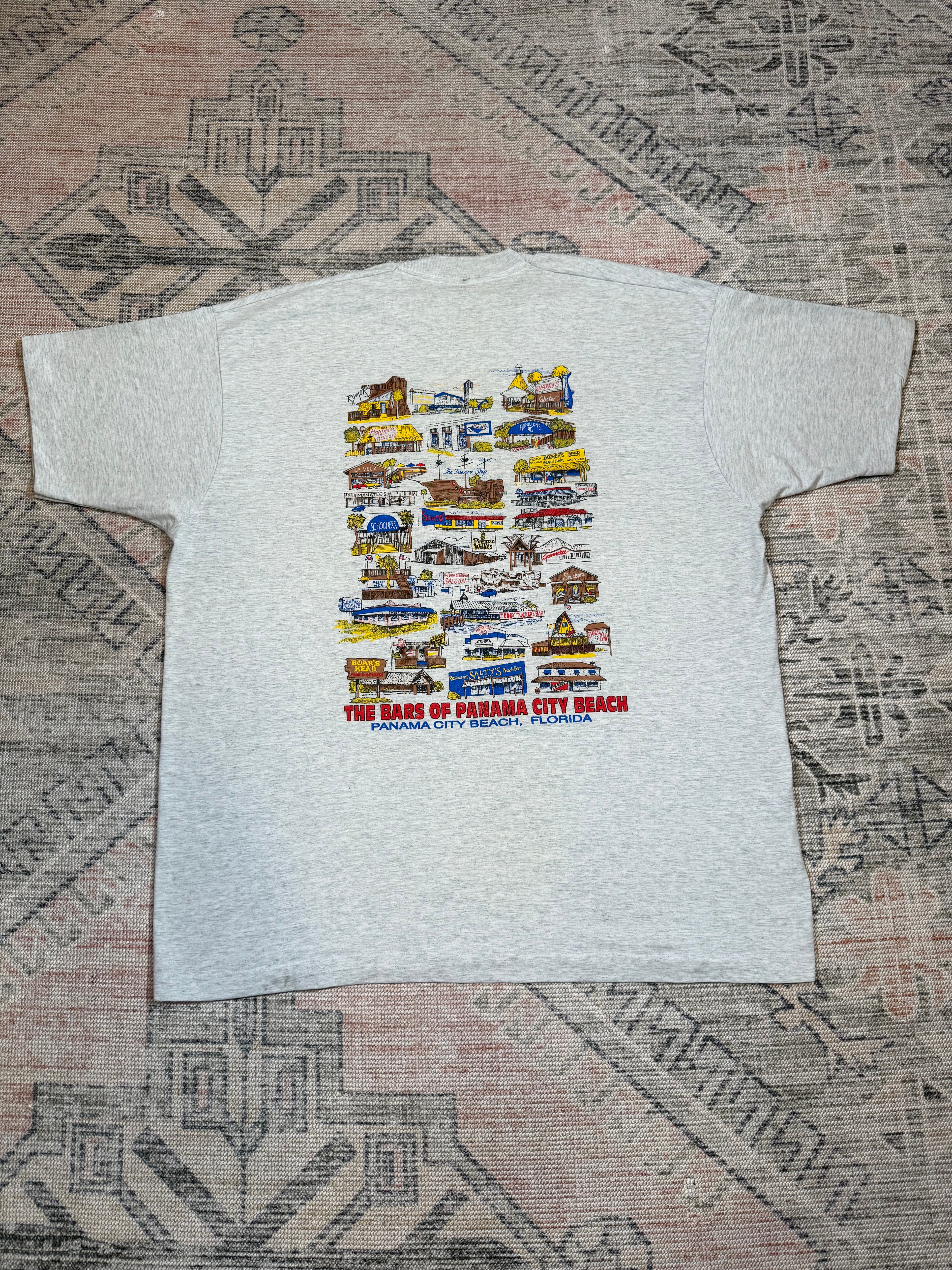 Vintage Early 90s Bars of Panama City Beach T-Shirt (2XL)