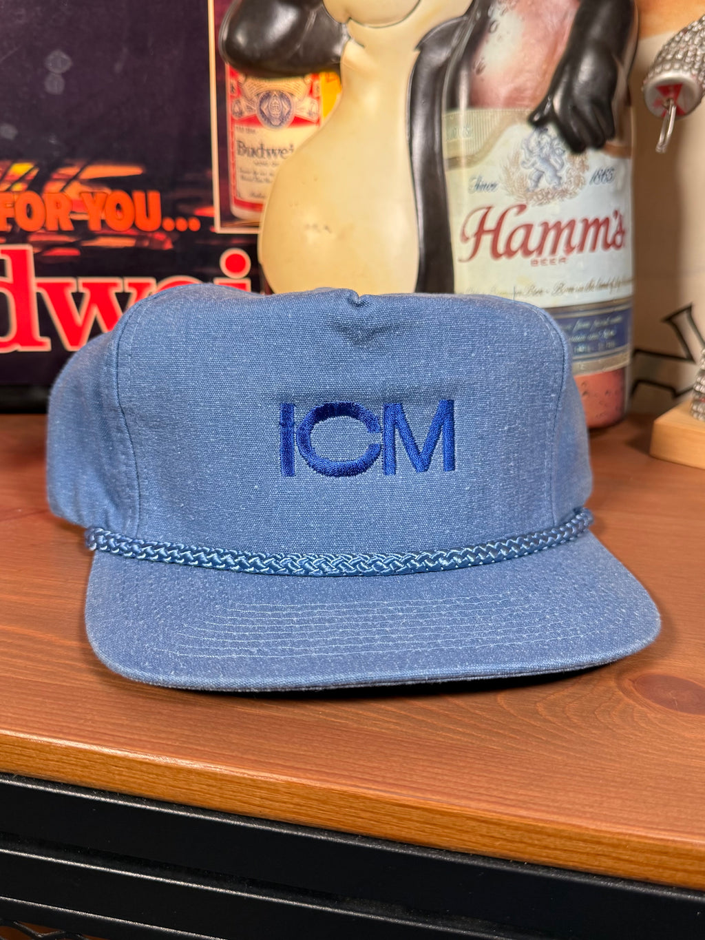 Vintage ICM Embroidered Snapback Hat