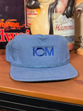 Vintage ICM Embroidered Snapback Hat