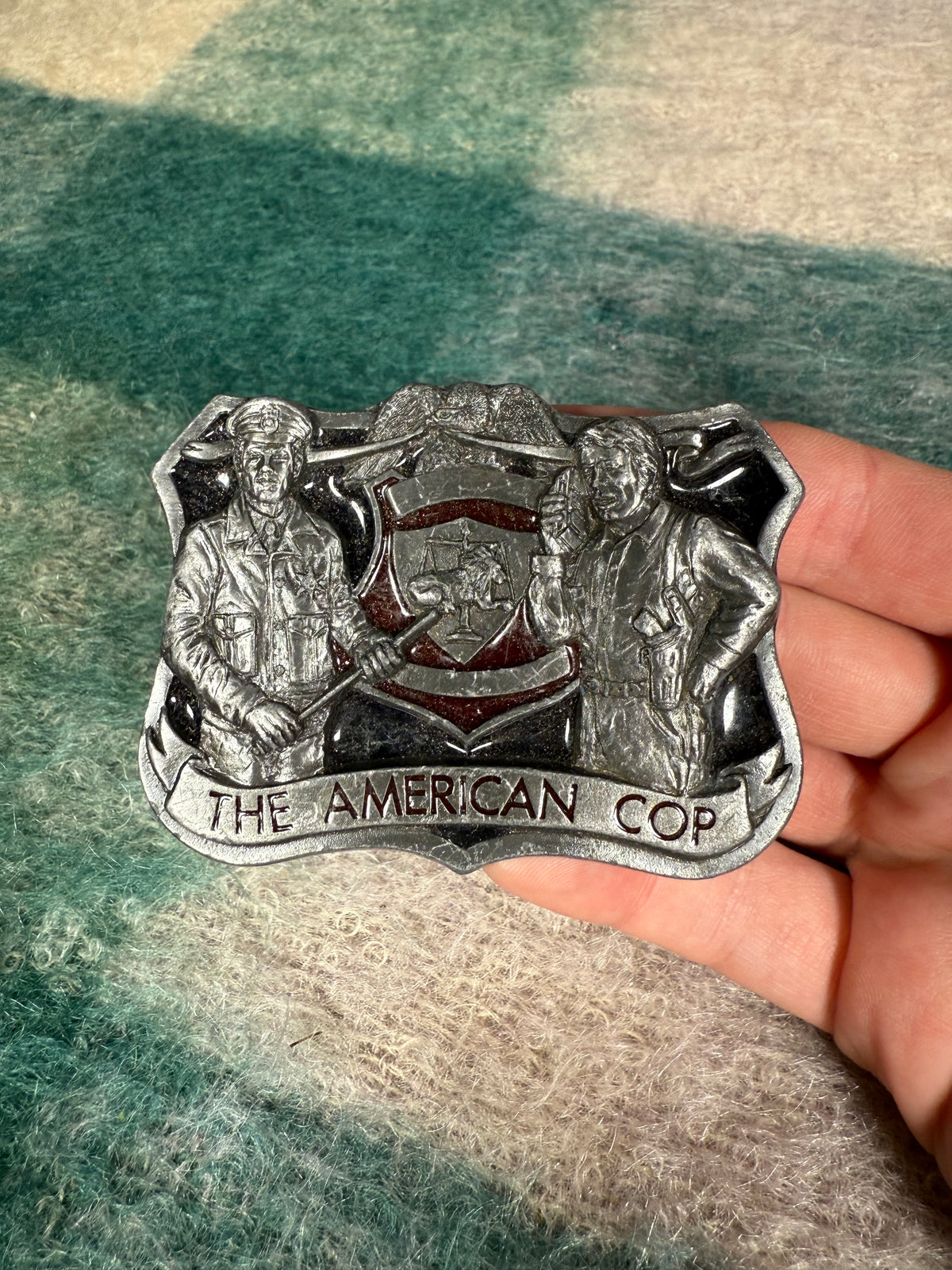 Vintage The American Cop Belt Buckle