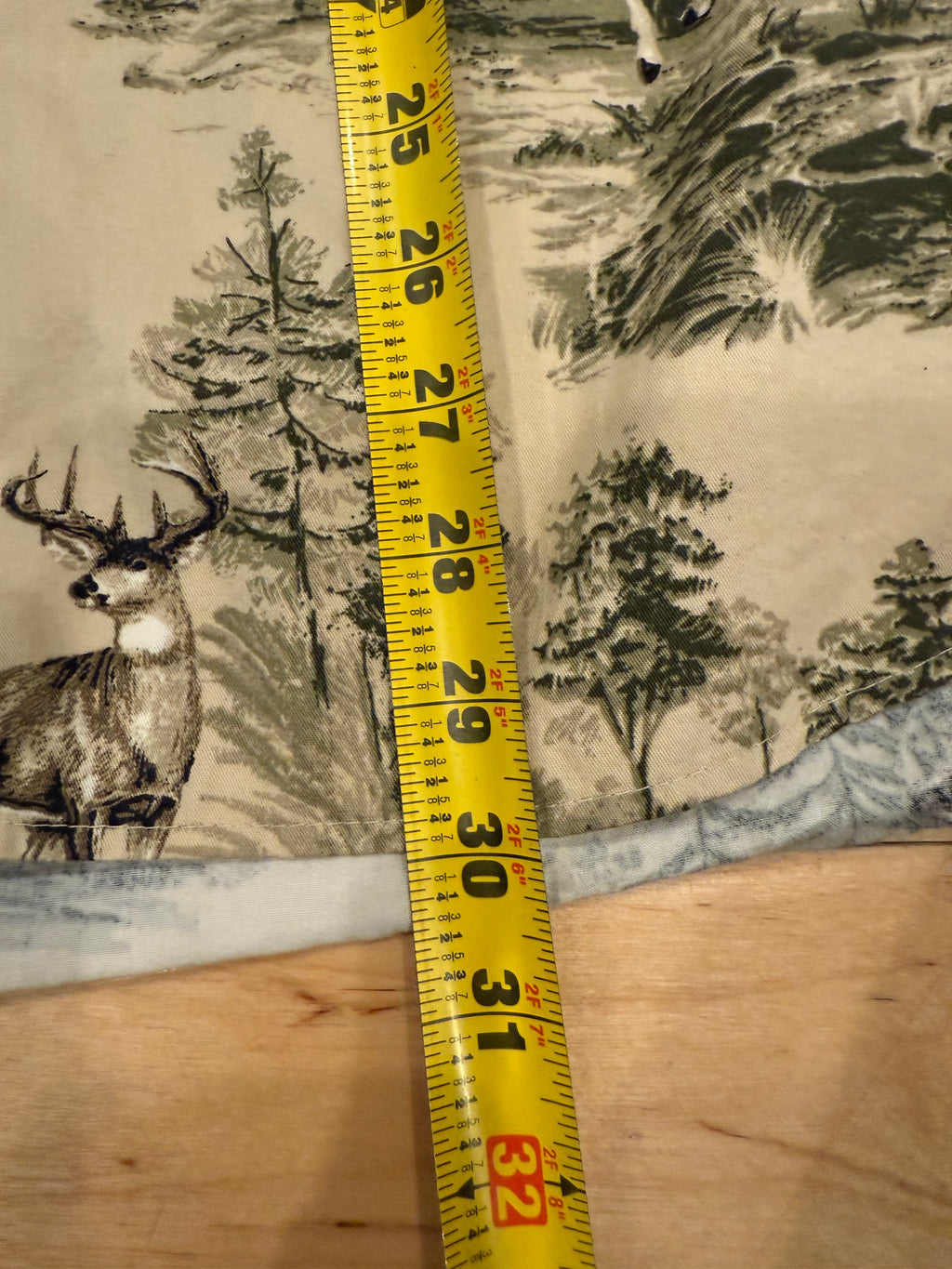 Vintage Woods and Water Deer Button Shirt (XL)