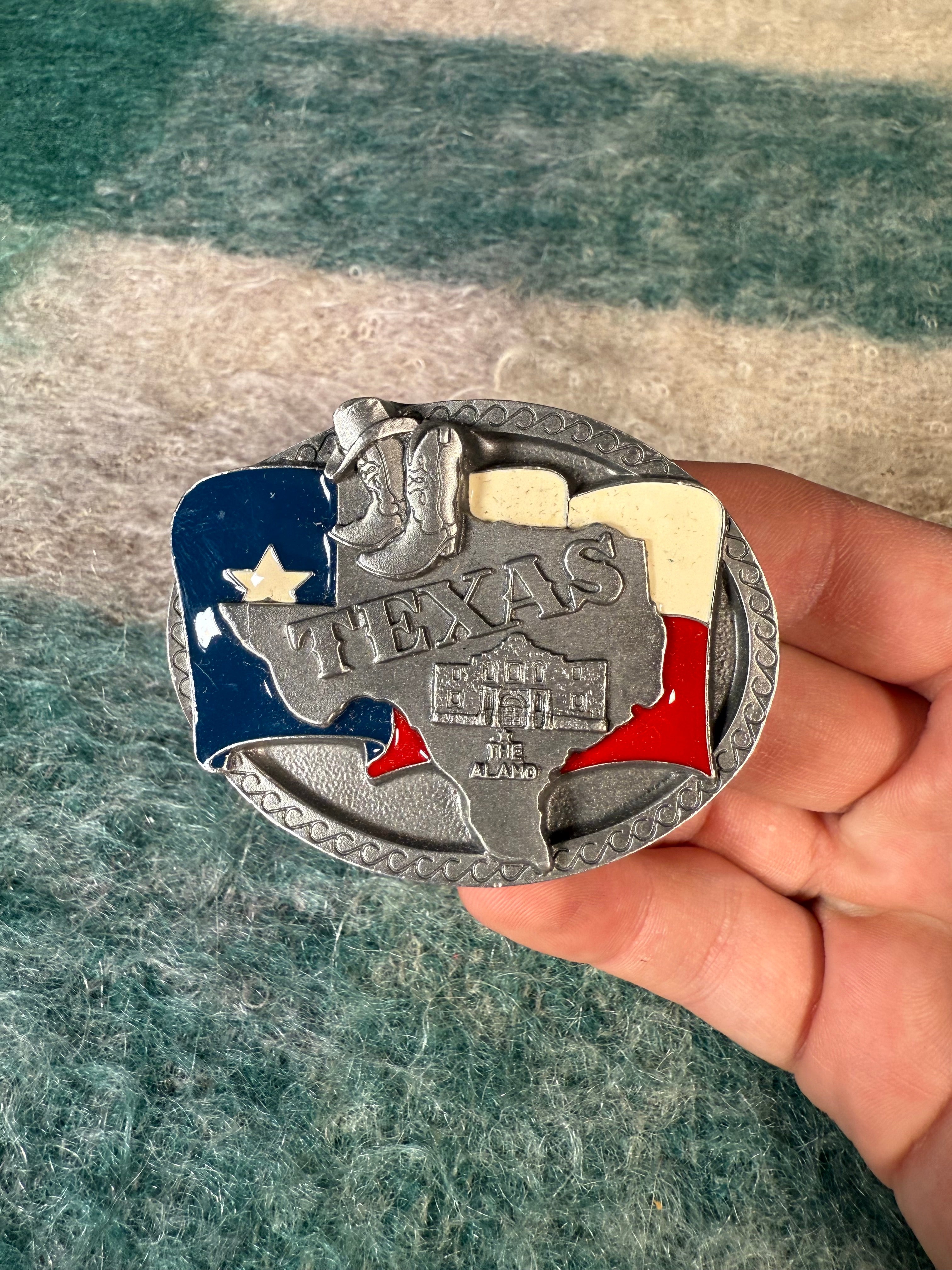 Vintage Texas The Alamo Belt Buckle