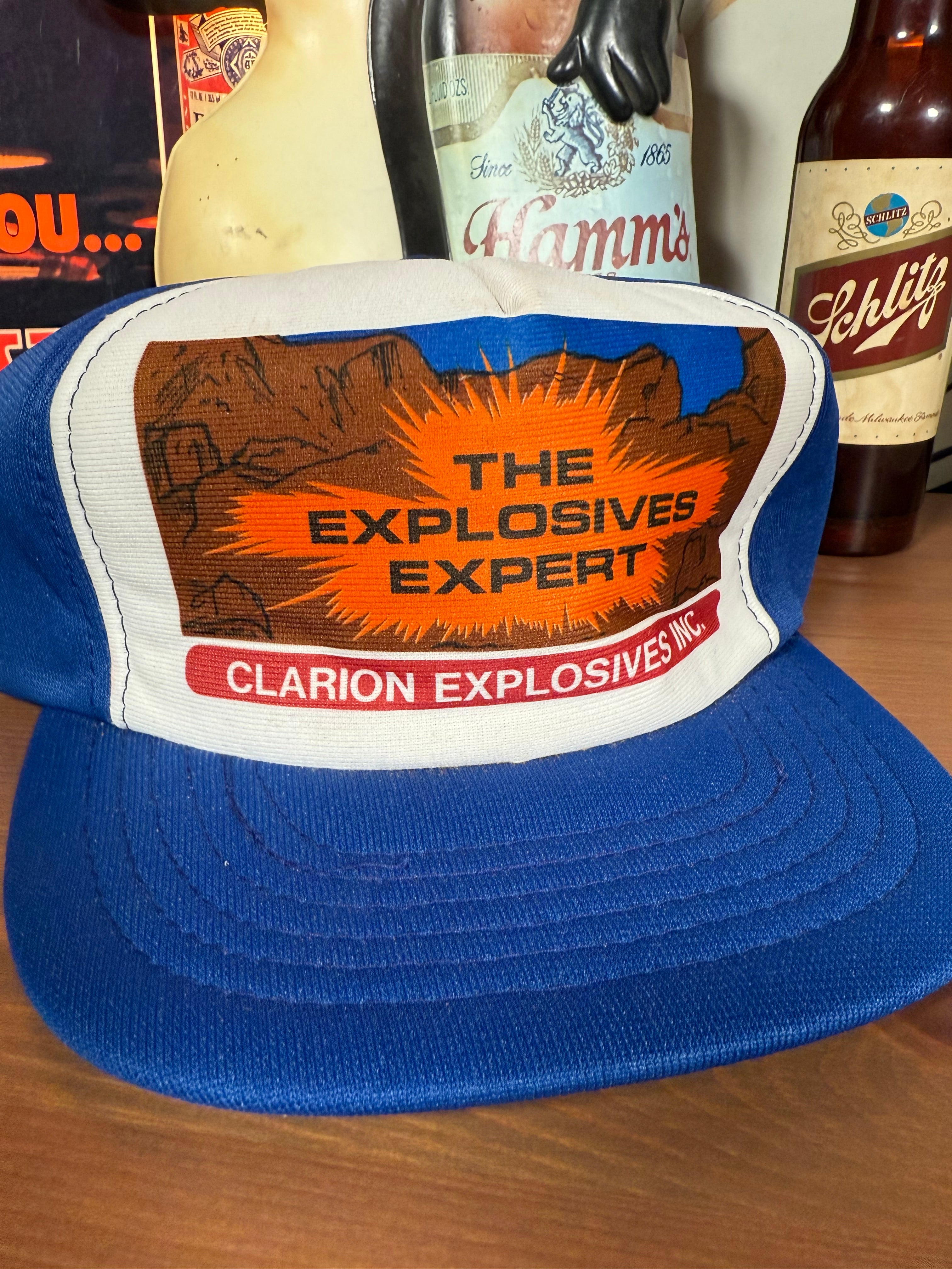 Vintage The Explosives Expert Trucker Hat