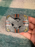 Vintage Soaring Eagle Western Pattern Belt Buckle