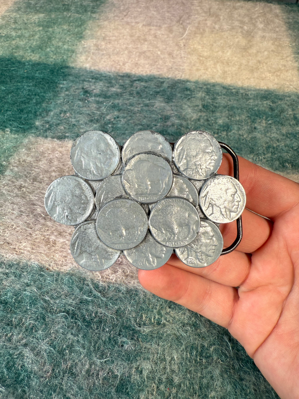 Vintage Buffalo Nickel Belt Buckle