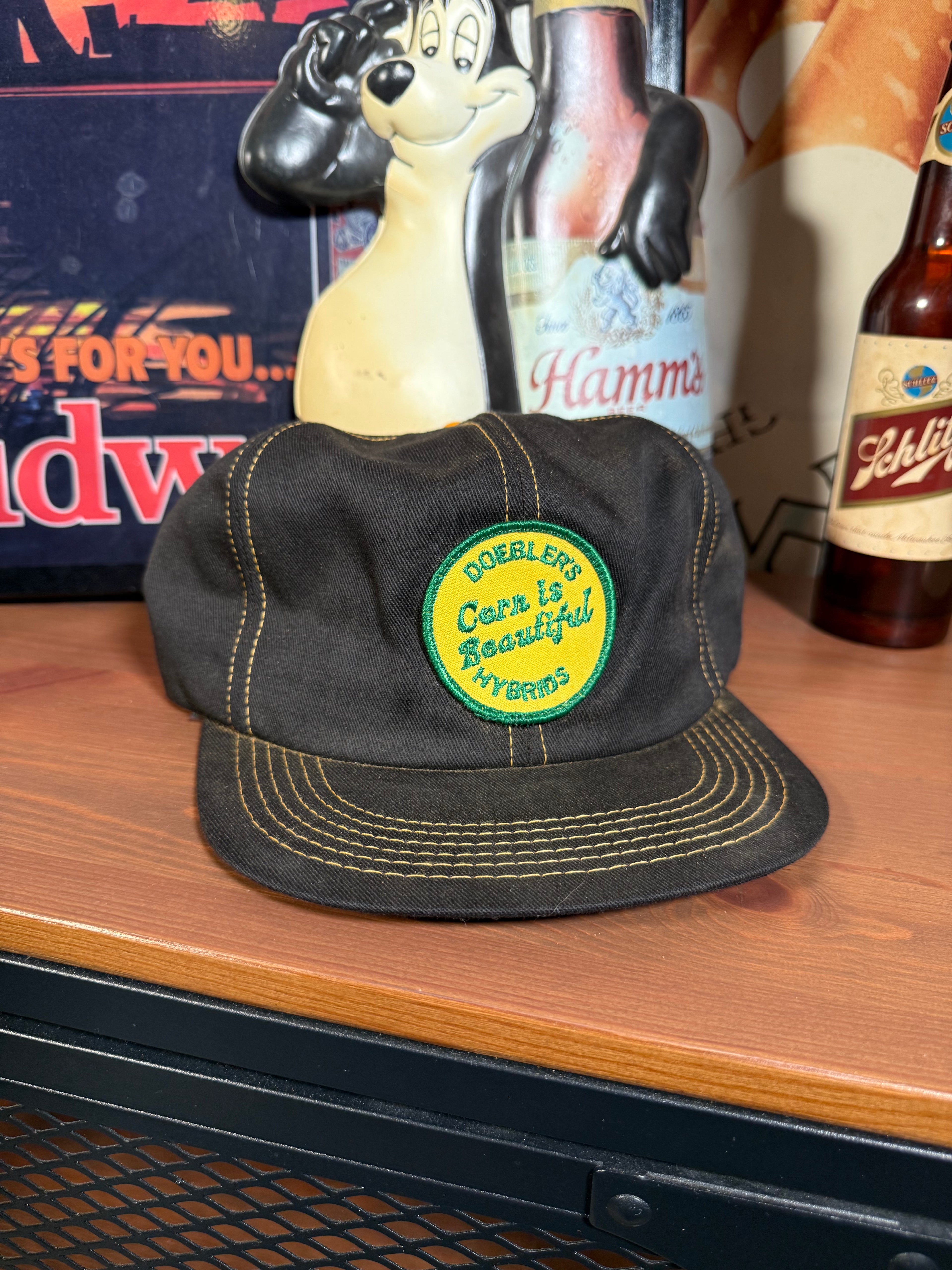 Vintage Doeblers Hybrids “Corn is Beautiful” K Brand Trucker Hat