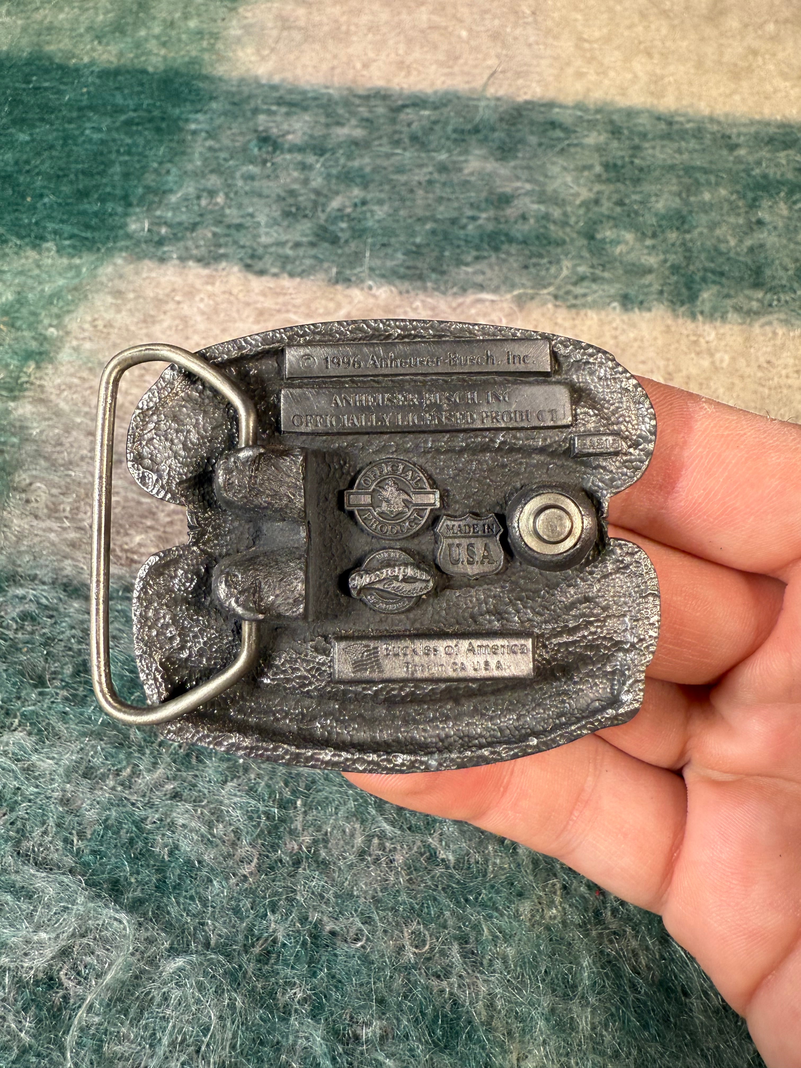 Vintage Budweiser This Buds For You Belt Buckle