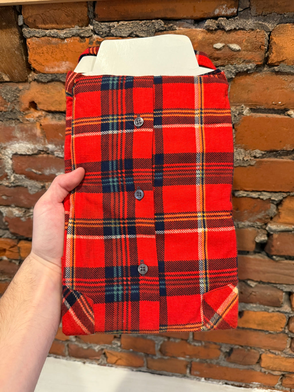 Vintage Saugatuck Unworn Red Flannel (L)