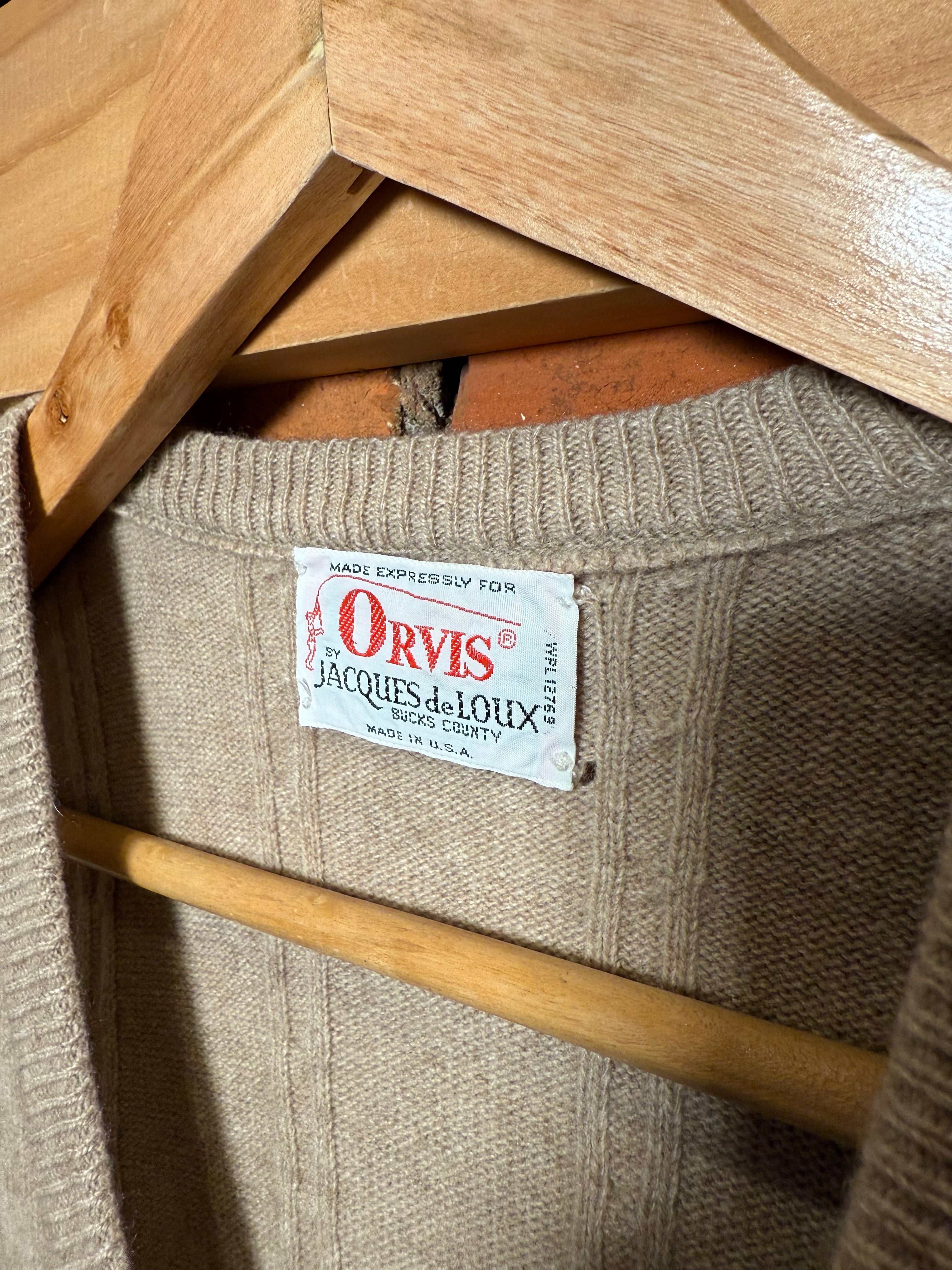 Vintage 80s Orvis by Jacques DeLoux Knit Sweater Vest (M)