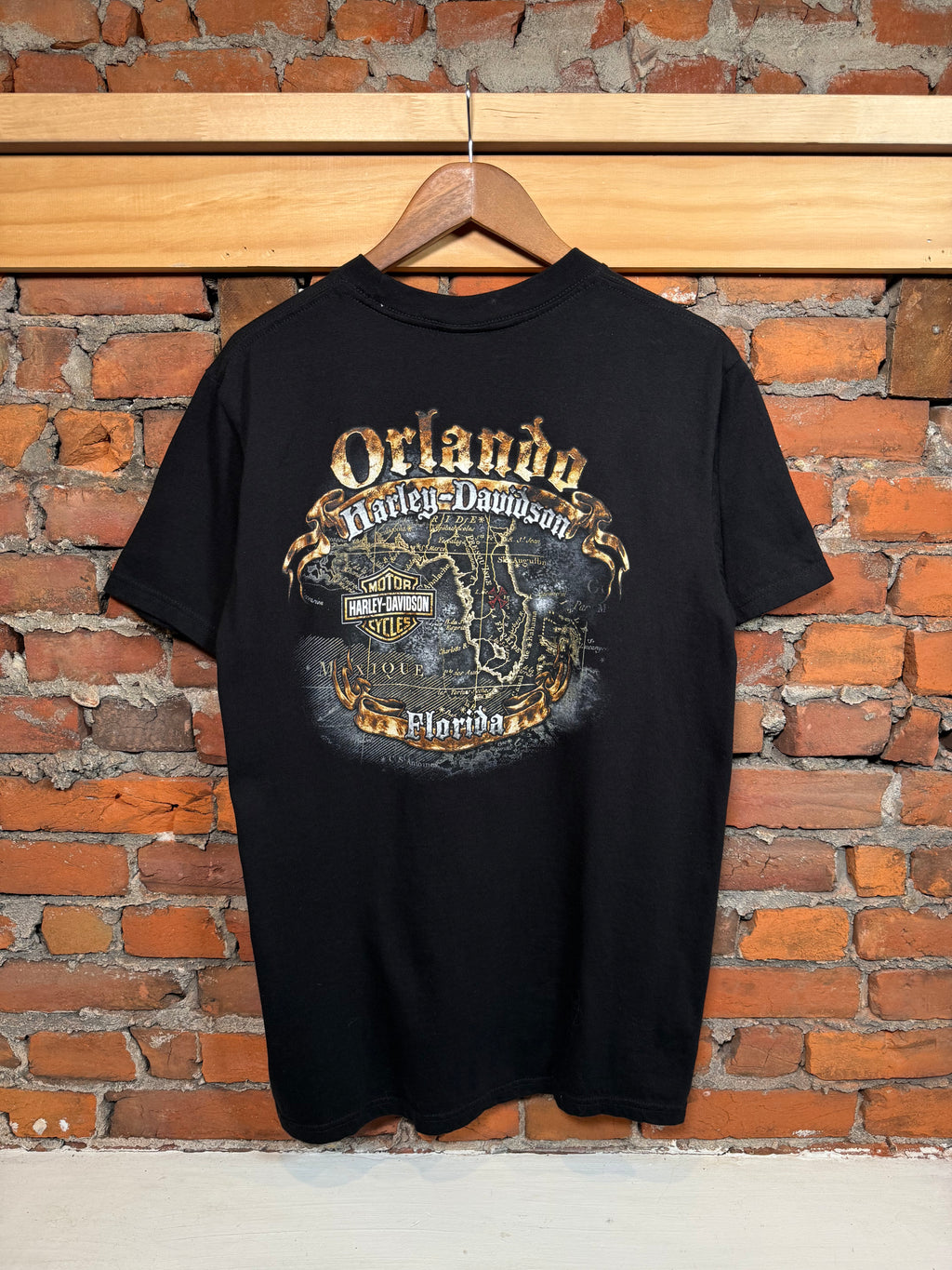 2000s Harley Davidson Skull T-Shirt (L)