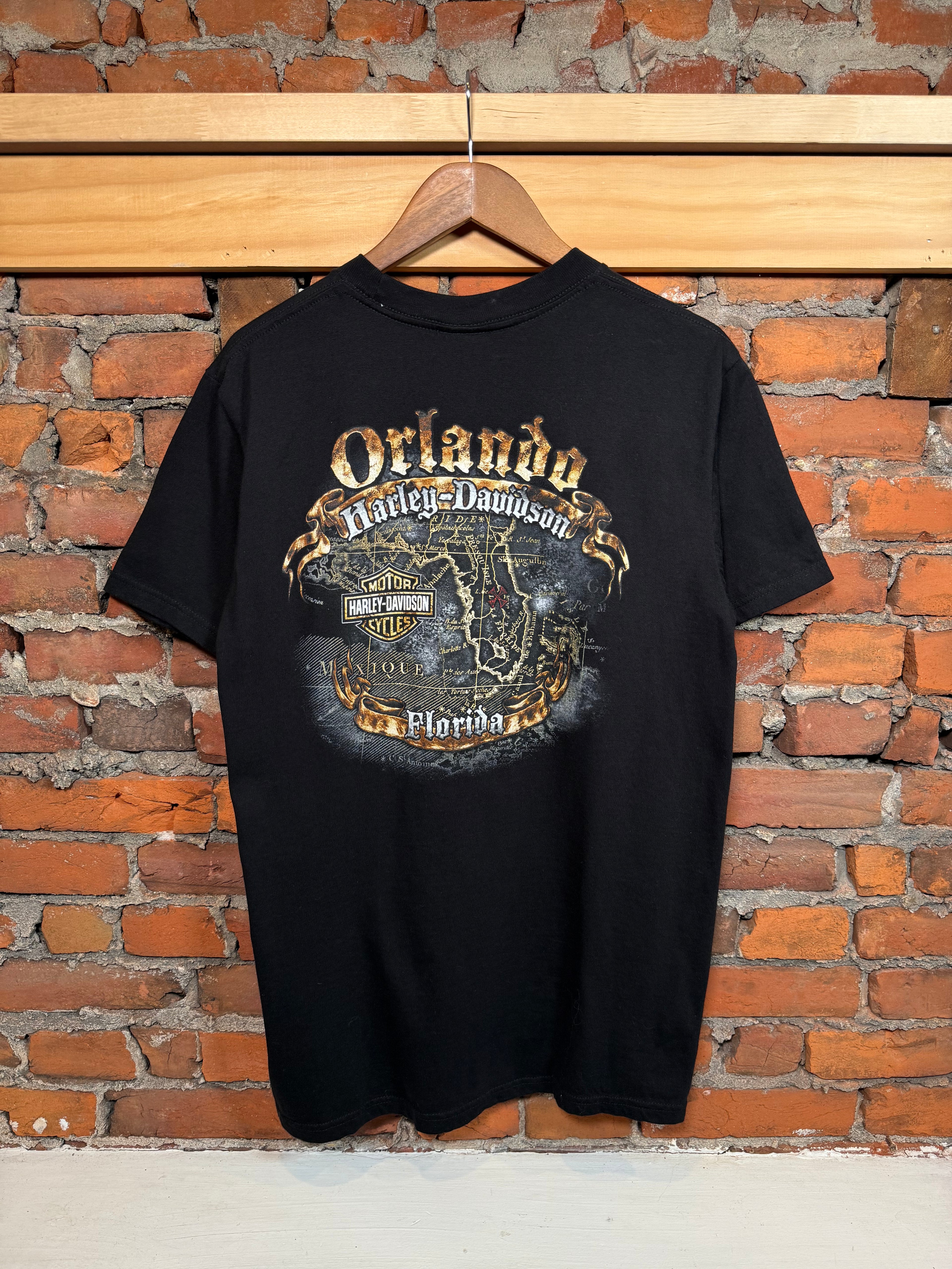 2000s Harley Davidson Skull T-Shirt (L)