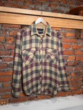 Vintage Current Seen Tan Flannel Shirt (L)