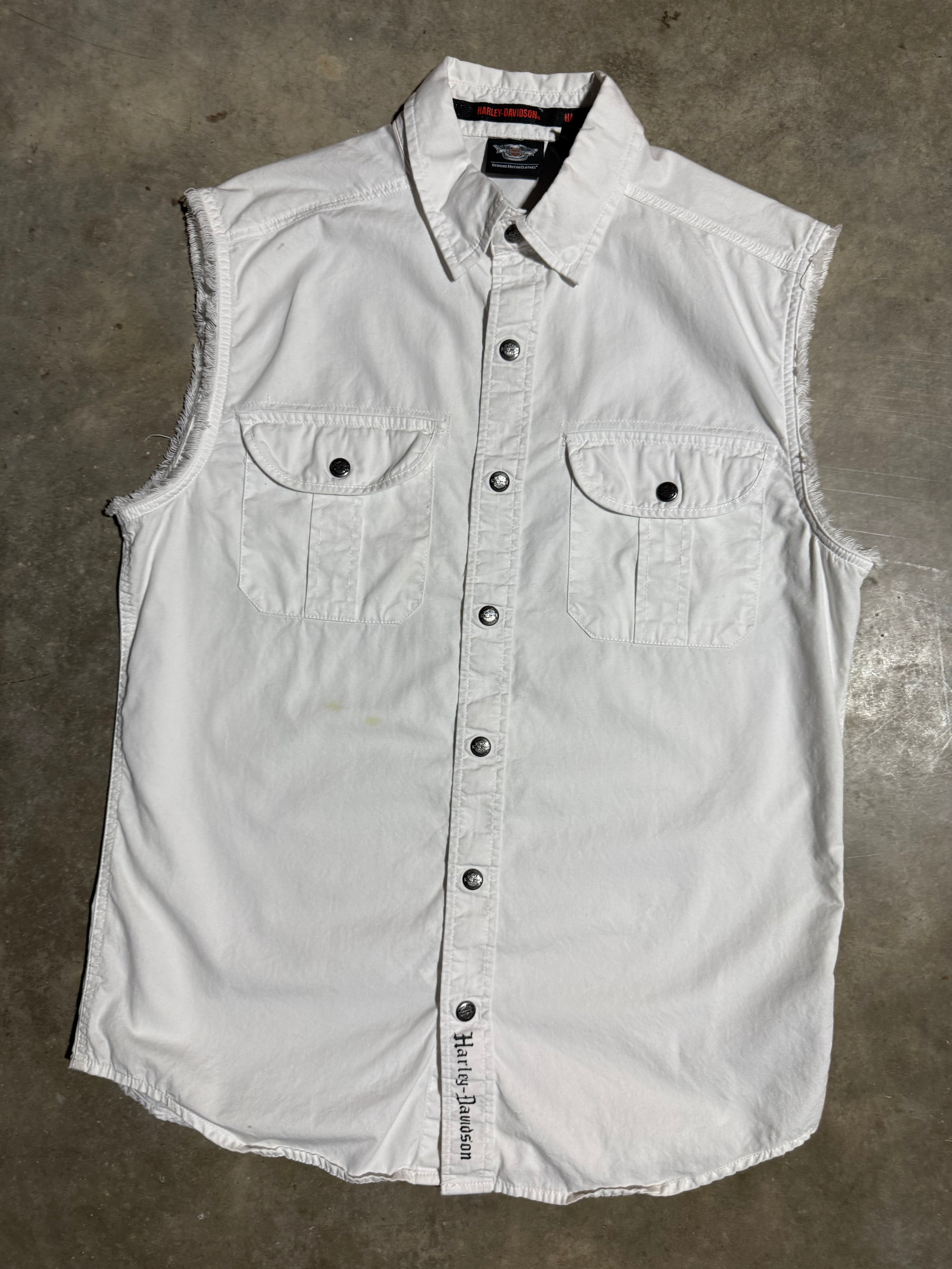 Harley Davidson Cutoff Woman’s Button Down (WM)
